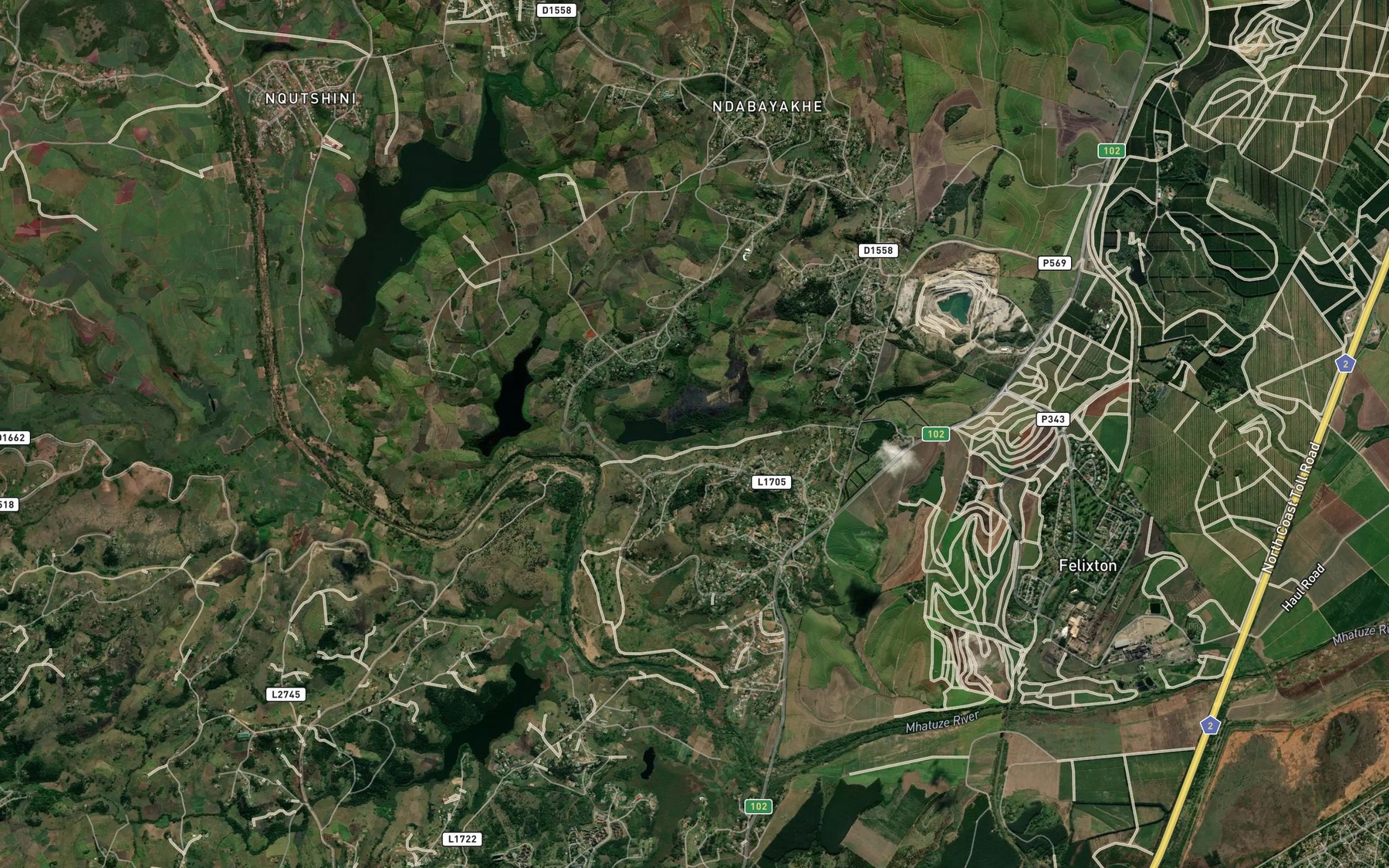 Satellite map of the Niwe