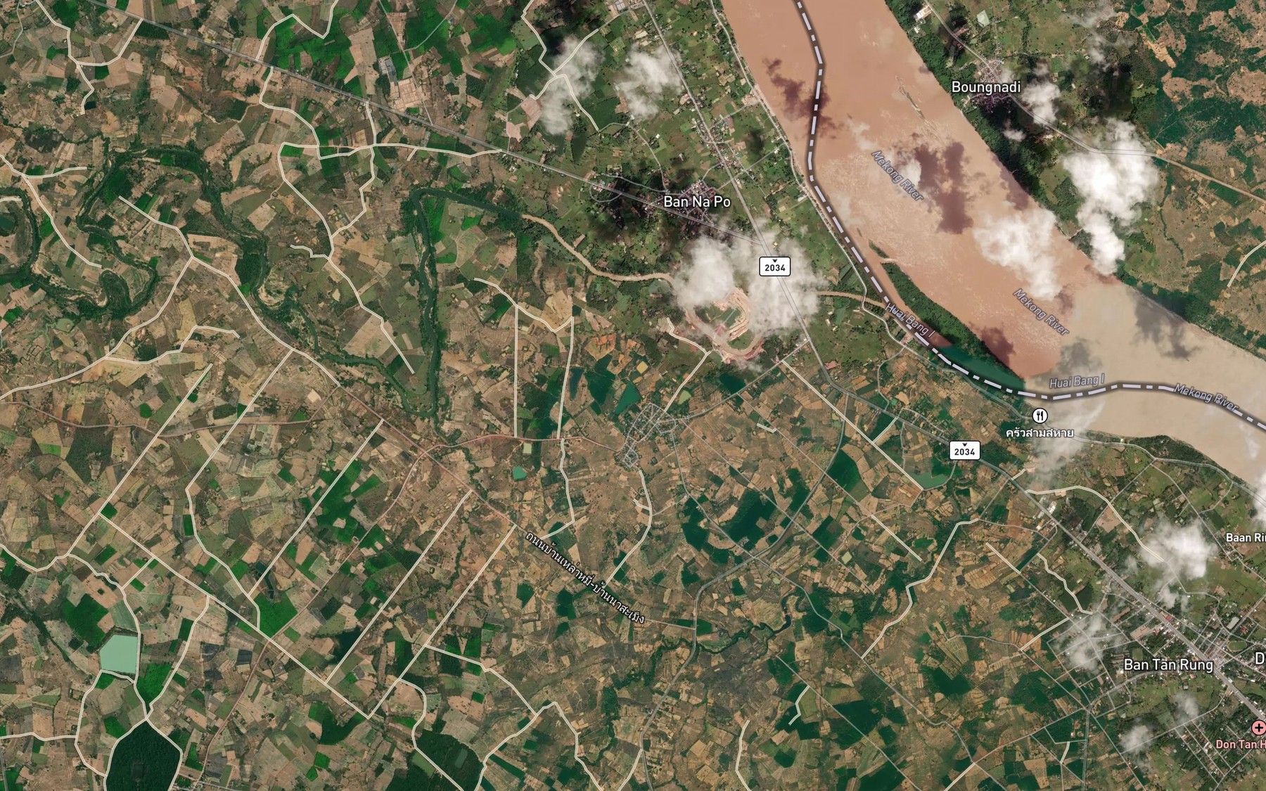 Satellite map of the Nong Tham Tao
