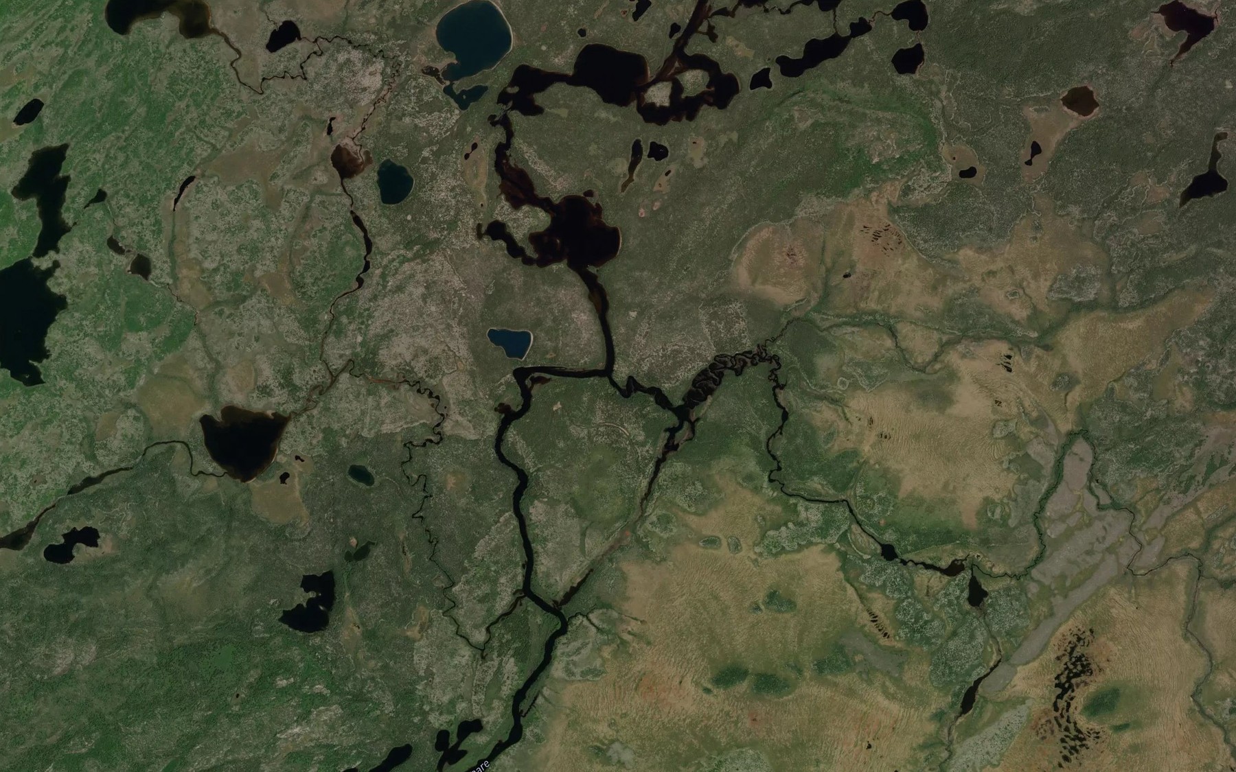 Satellite map of the Ruisseau Mistapeu