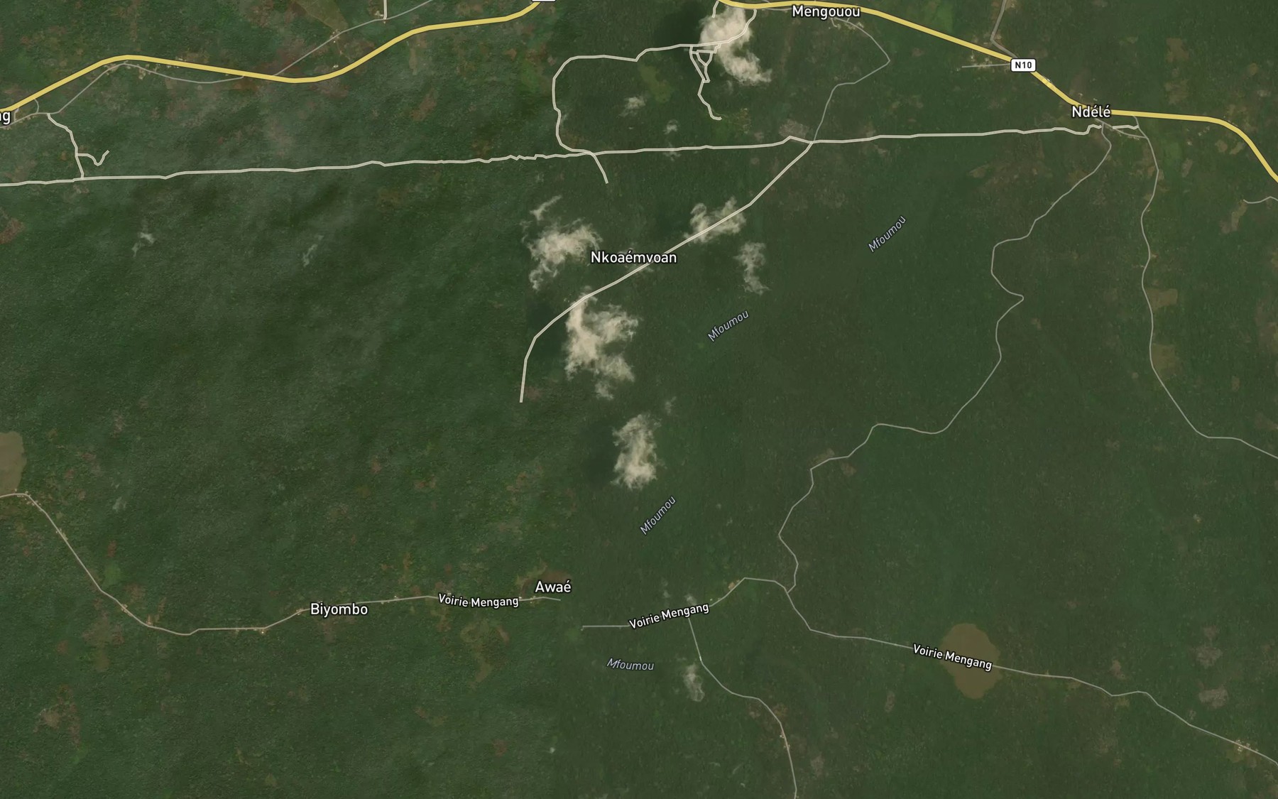Satellite map of the Mokodo