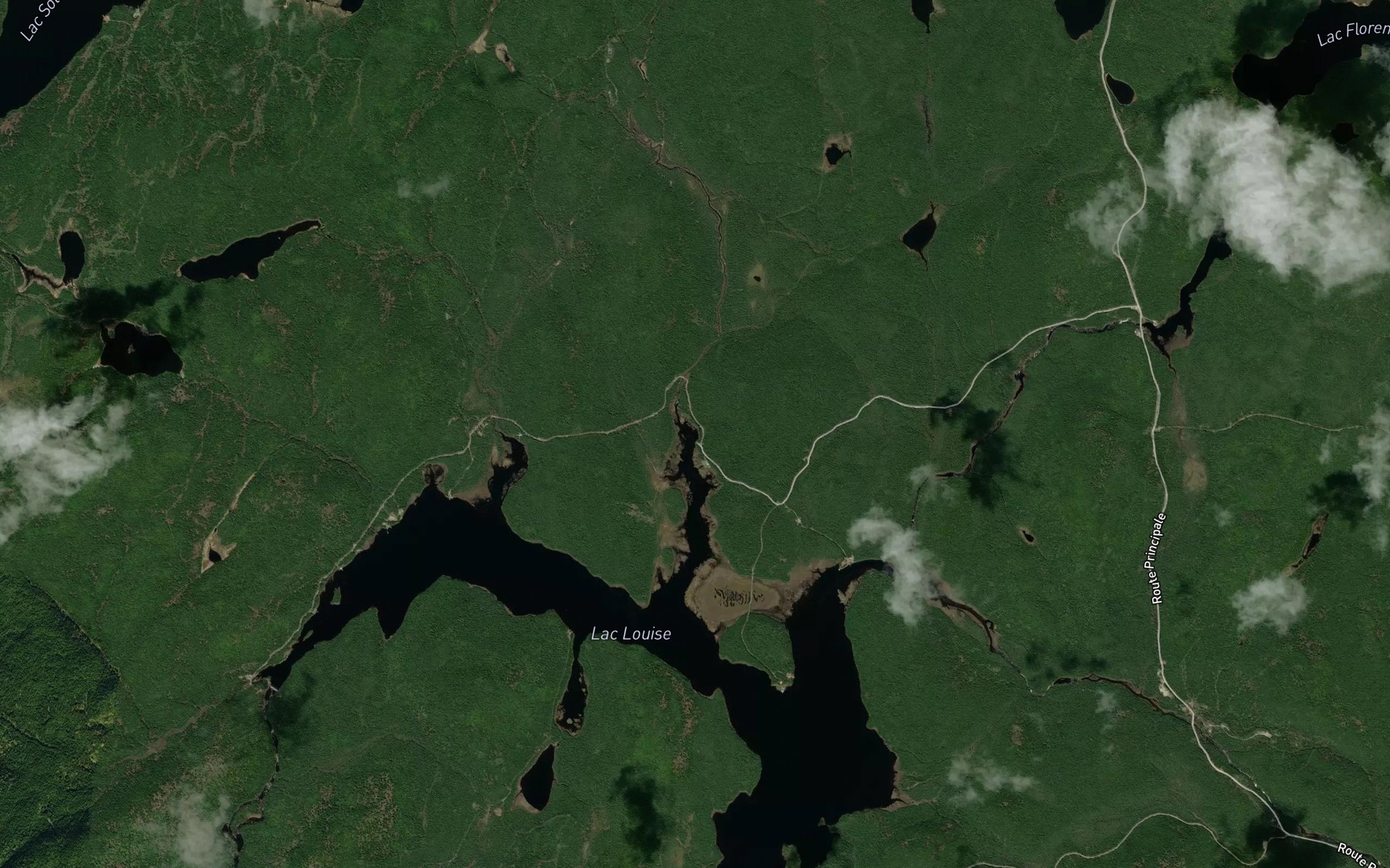 Satellite map of the Ruisseau Travers