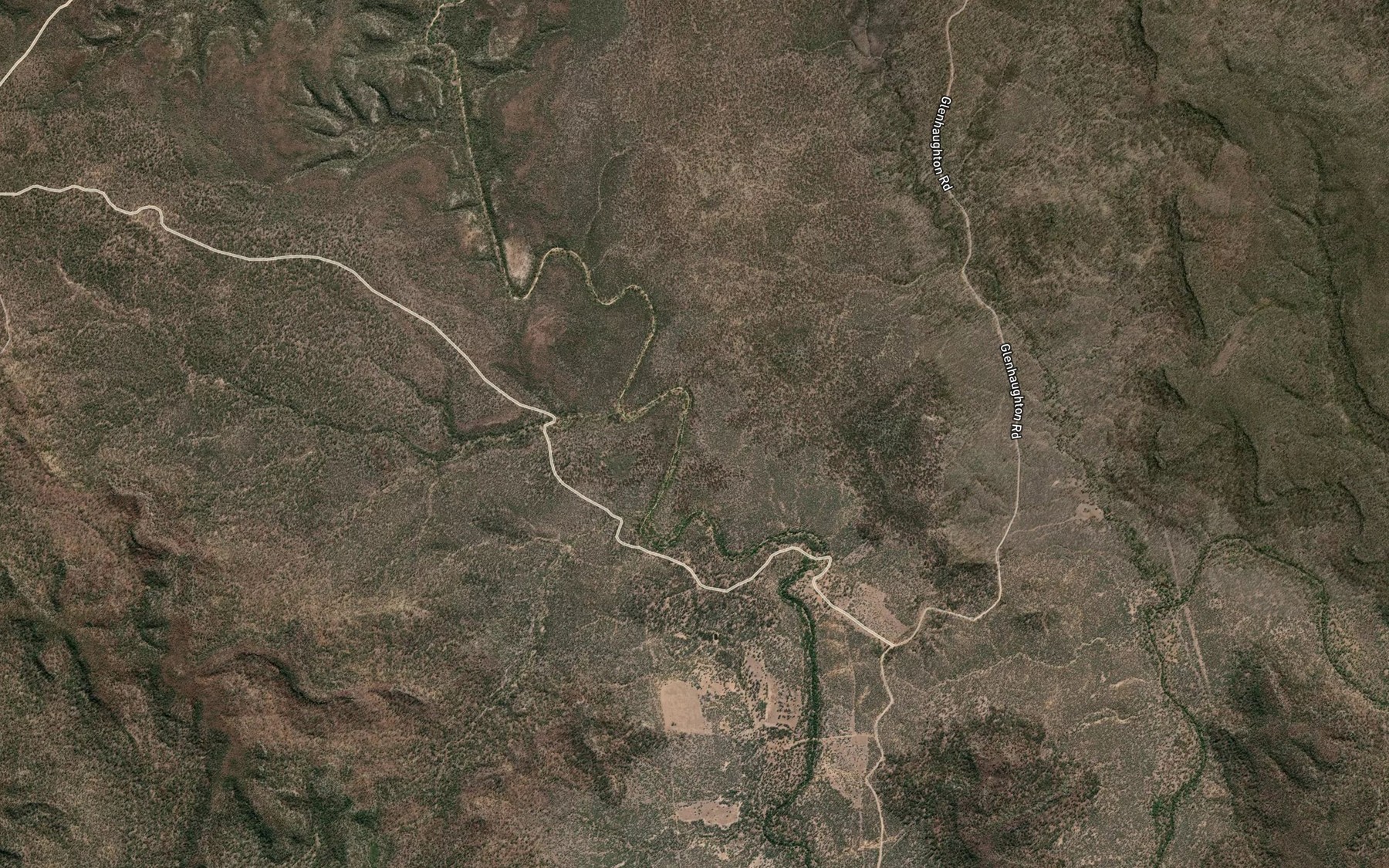 Satellite map of the Cherry Tree Creek