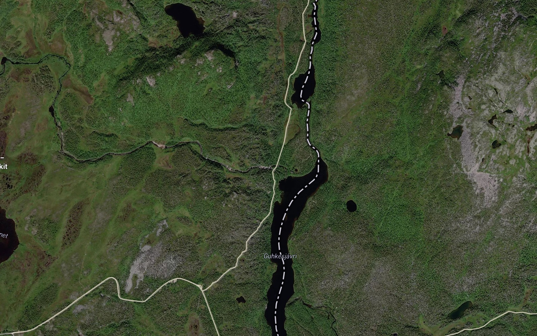 Satellite map of the Korpvasselva