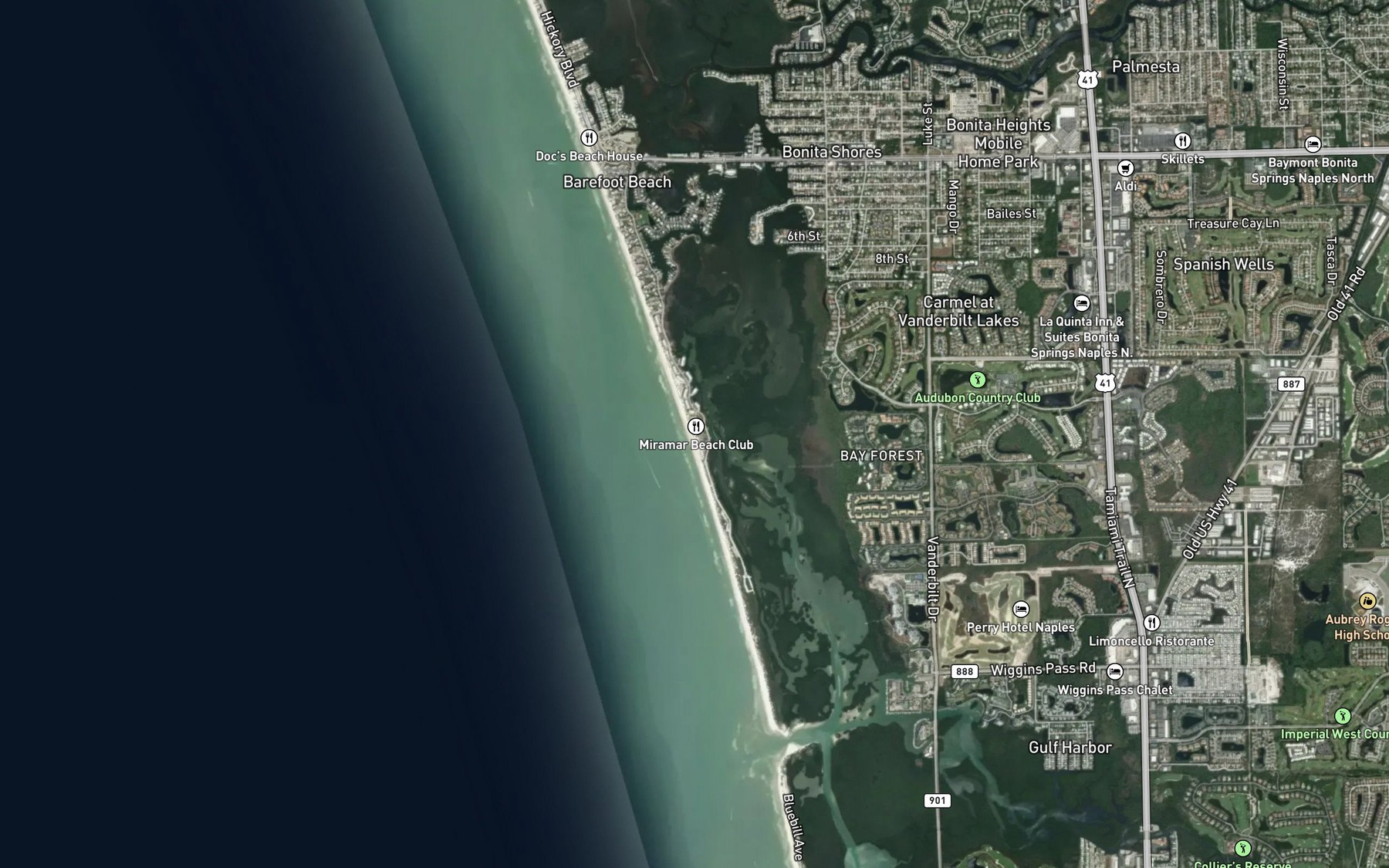 Satellite map of the Little Hickory Pass (historical)