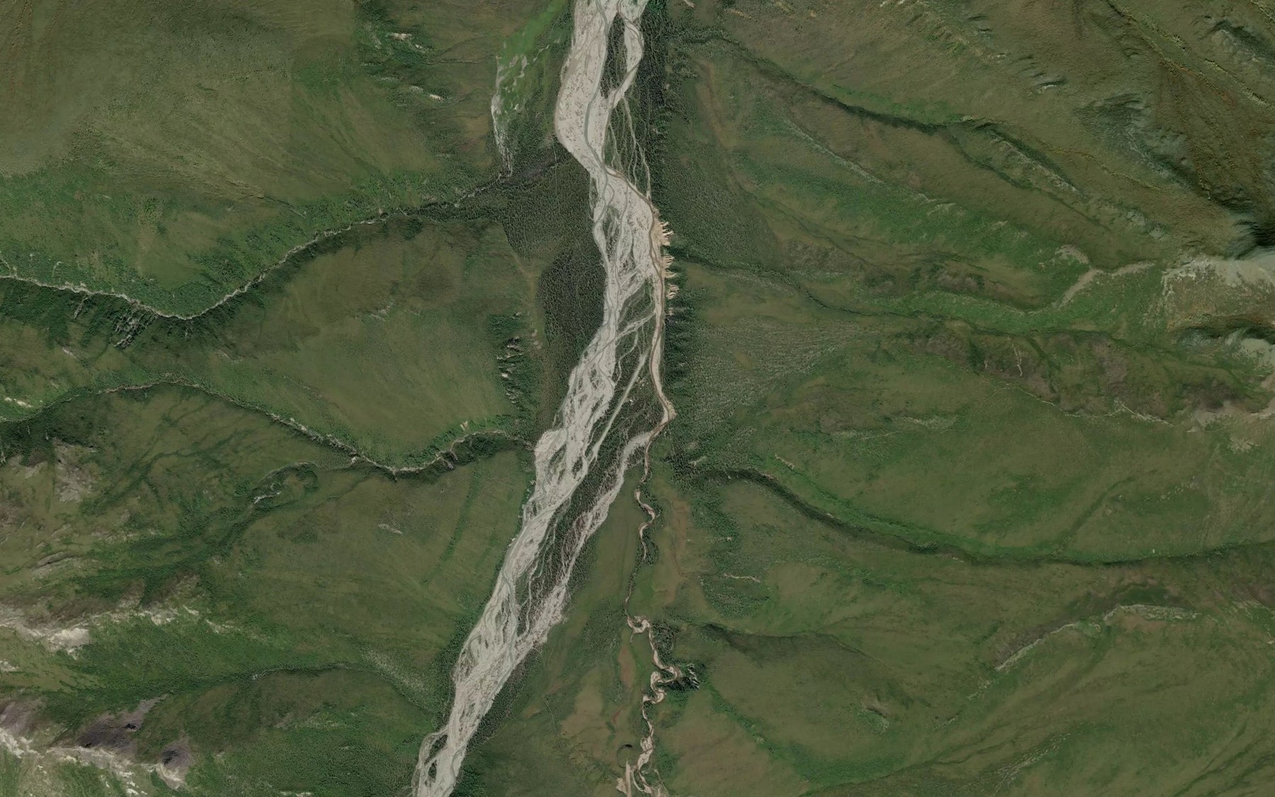 Satellite map of the Newman Creek