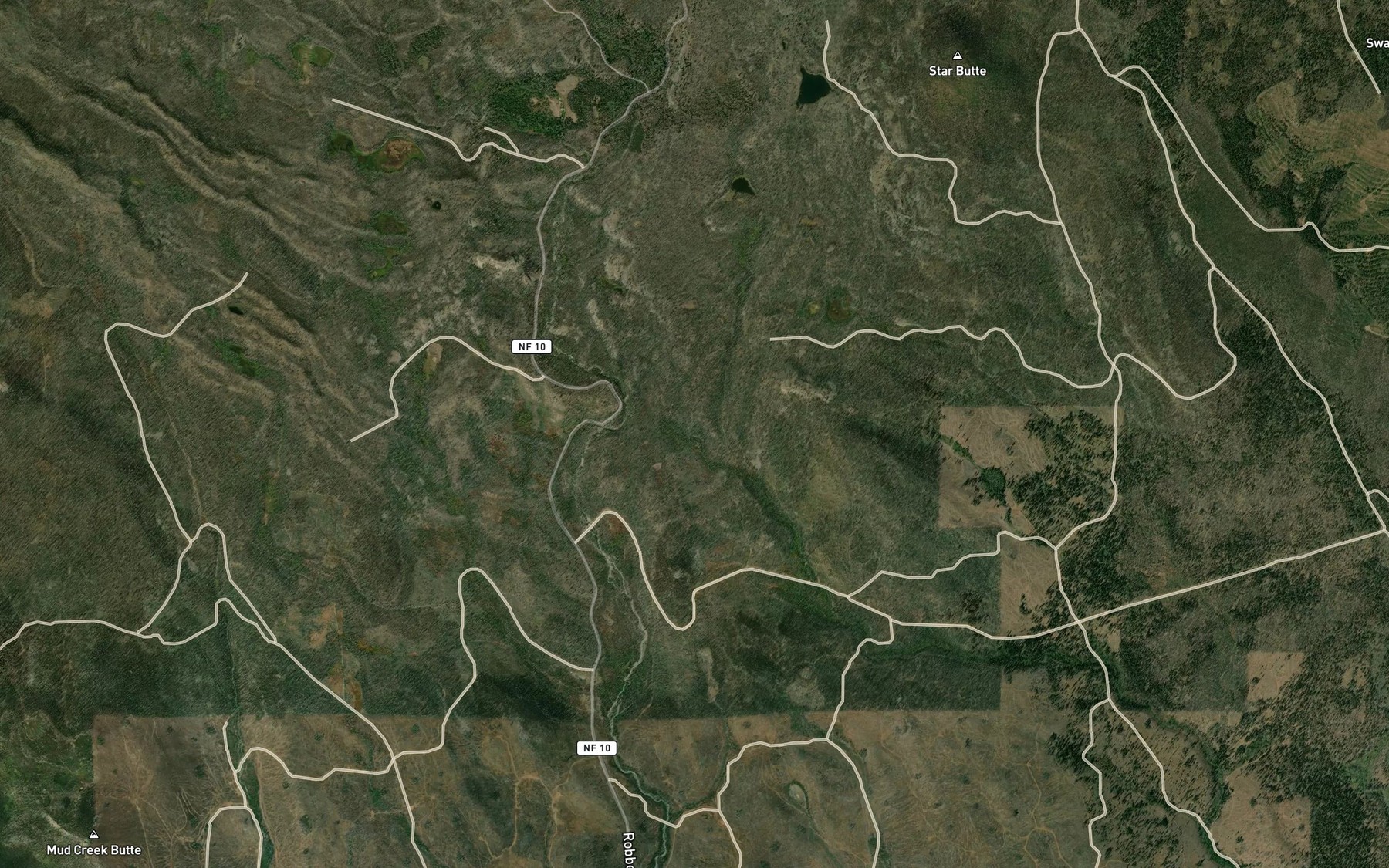 Satellite map of the Rock Spring