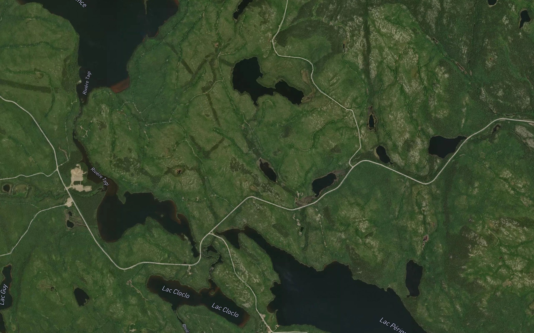 Satellite map of the Lac du Lorry