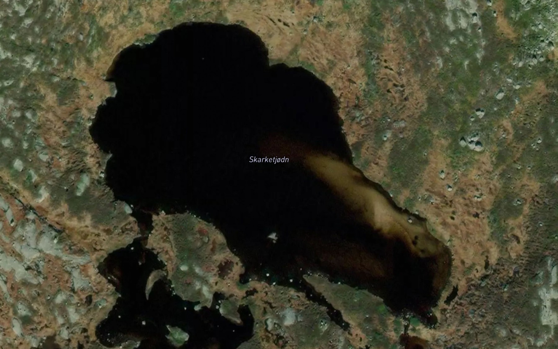 Satellite map of the Skarketjodn