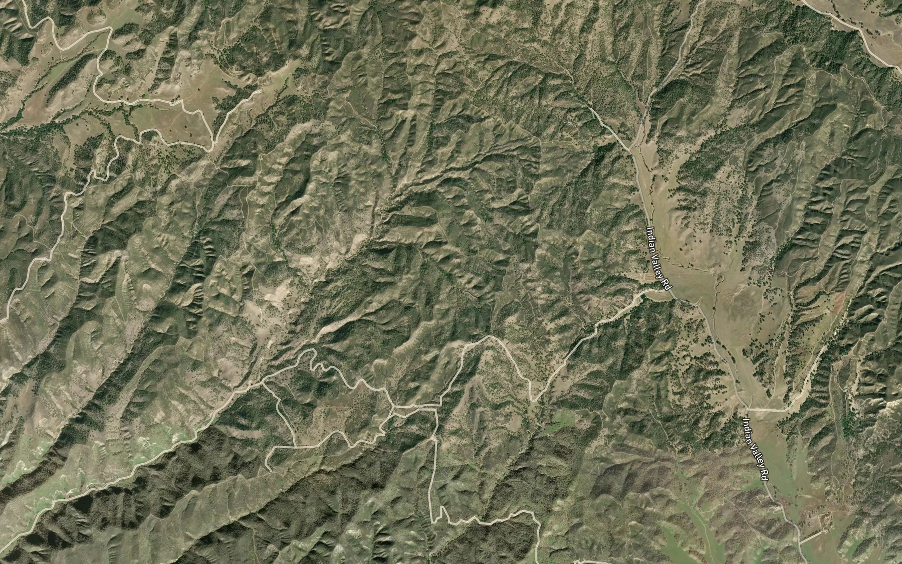 Satellite map of the Bird Spring