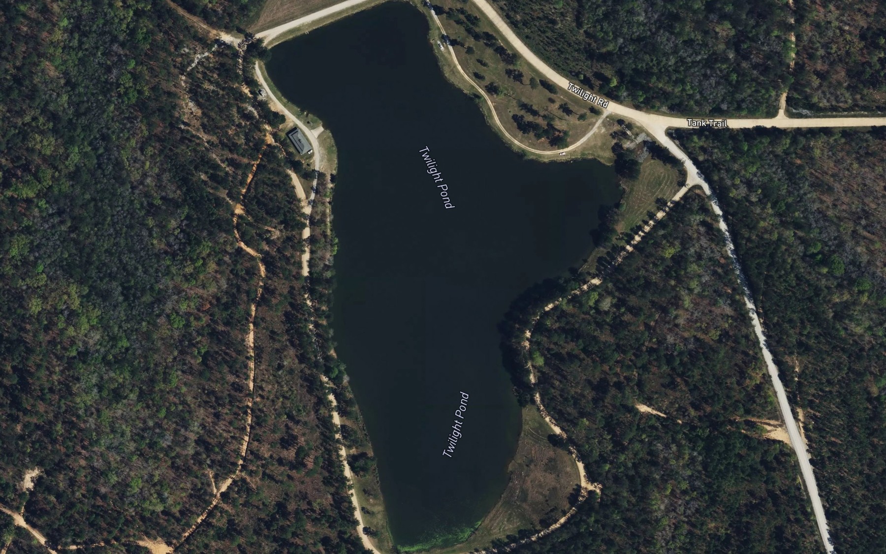 Satellite map of the Twilight Pond