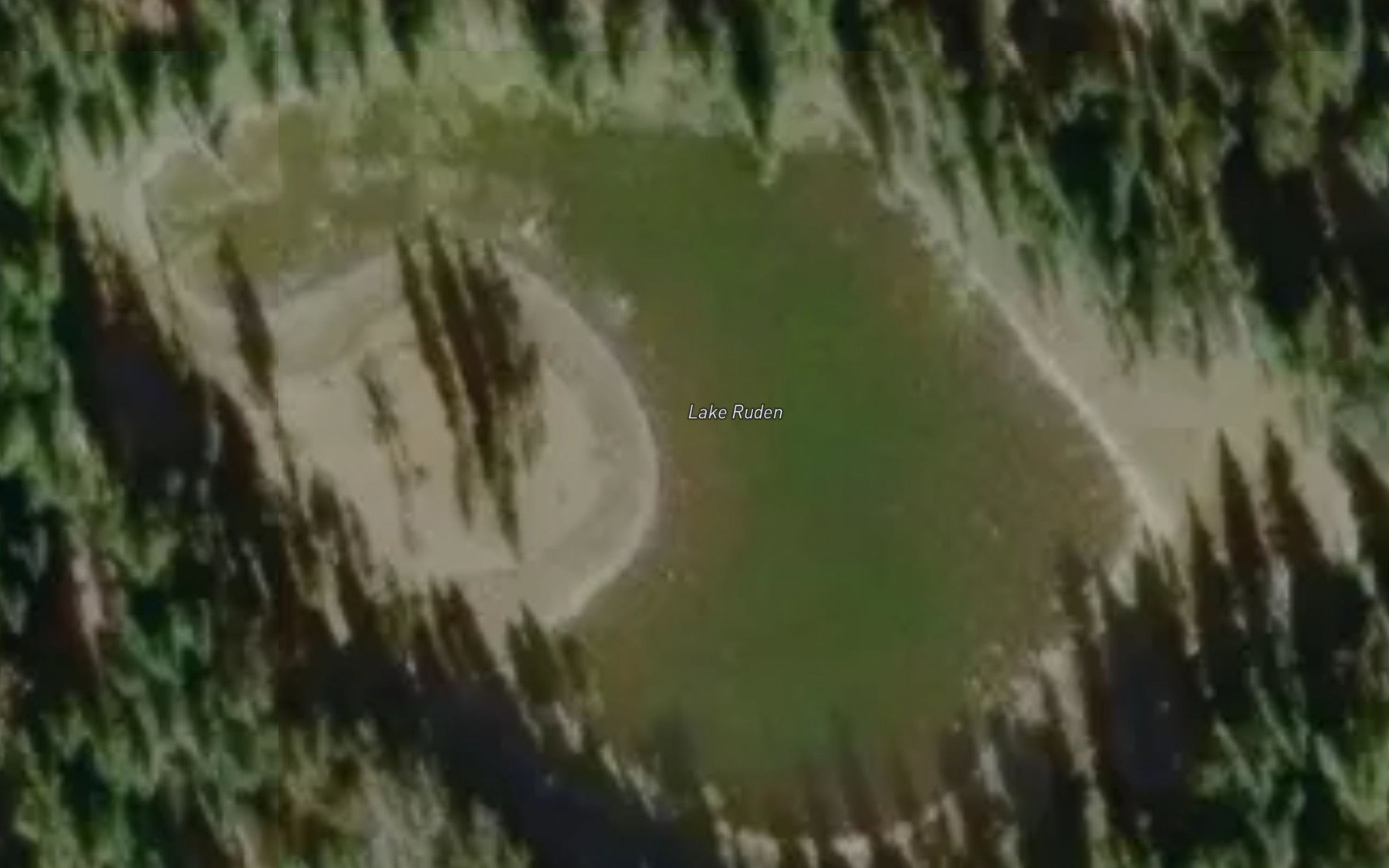 Satellite map of the Lake Ruden