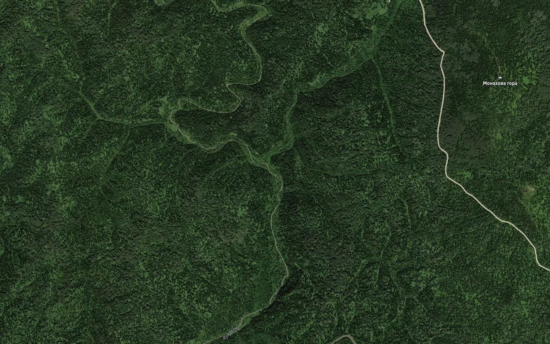 Satellite map of the Monastyrka