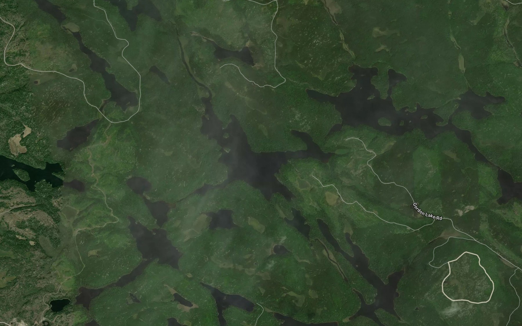Satellite map of the Fourstar Lake