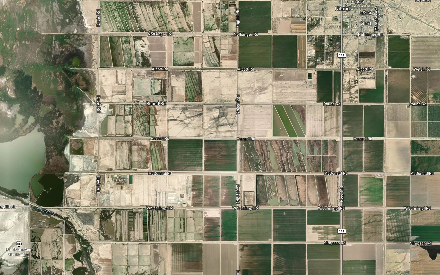 Satellite map of the P Drain