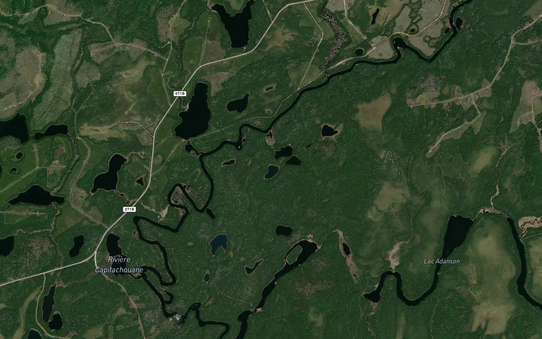 Satellite map of the Lac Nardo