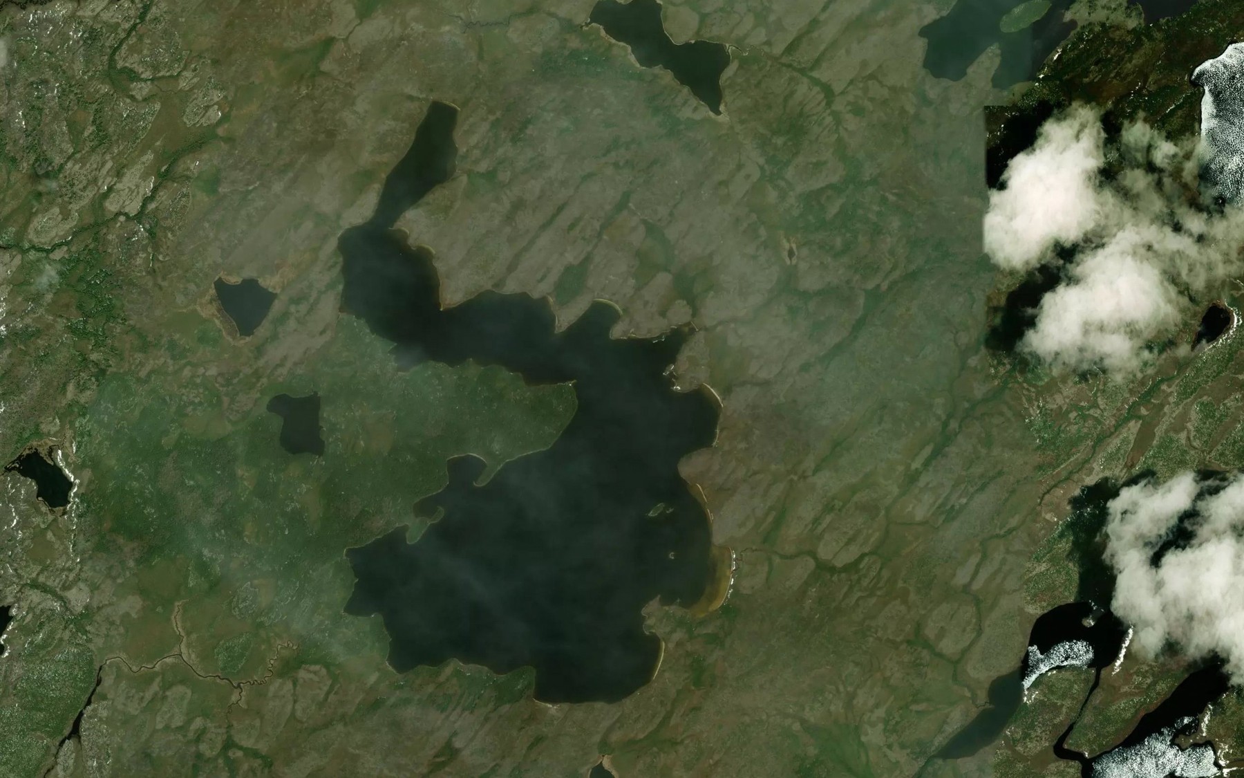 Satellite map of the Lac Kamishikamach