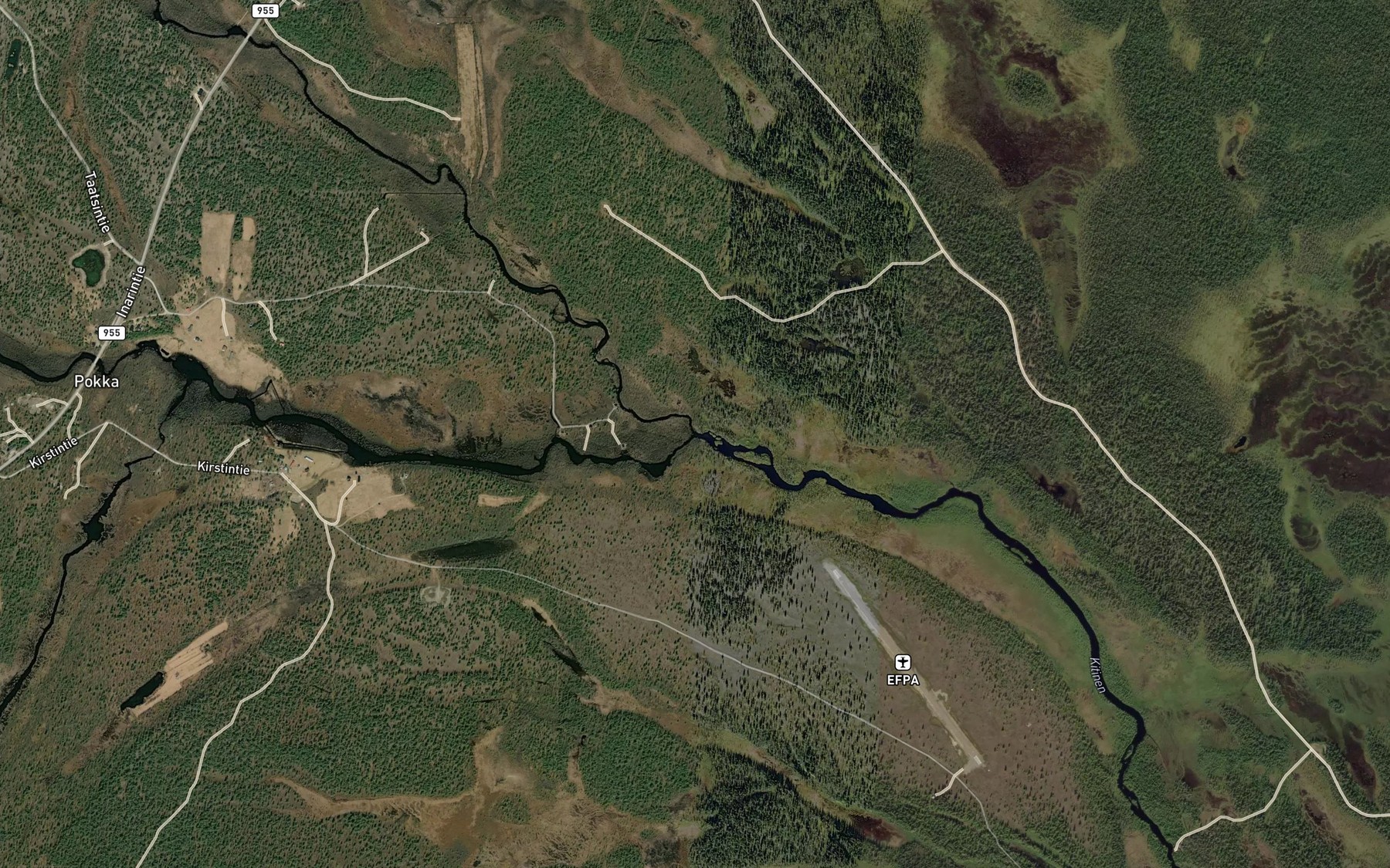 Satellite map of the Takahaara