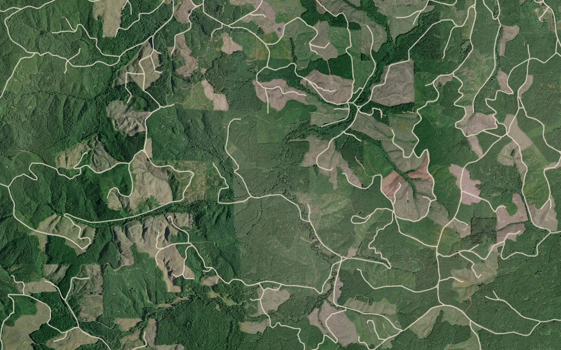 Satellite map of the Little Deer Creek