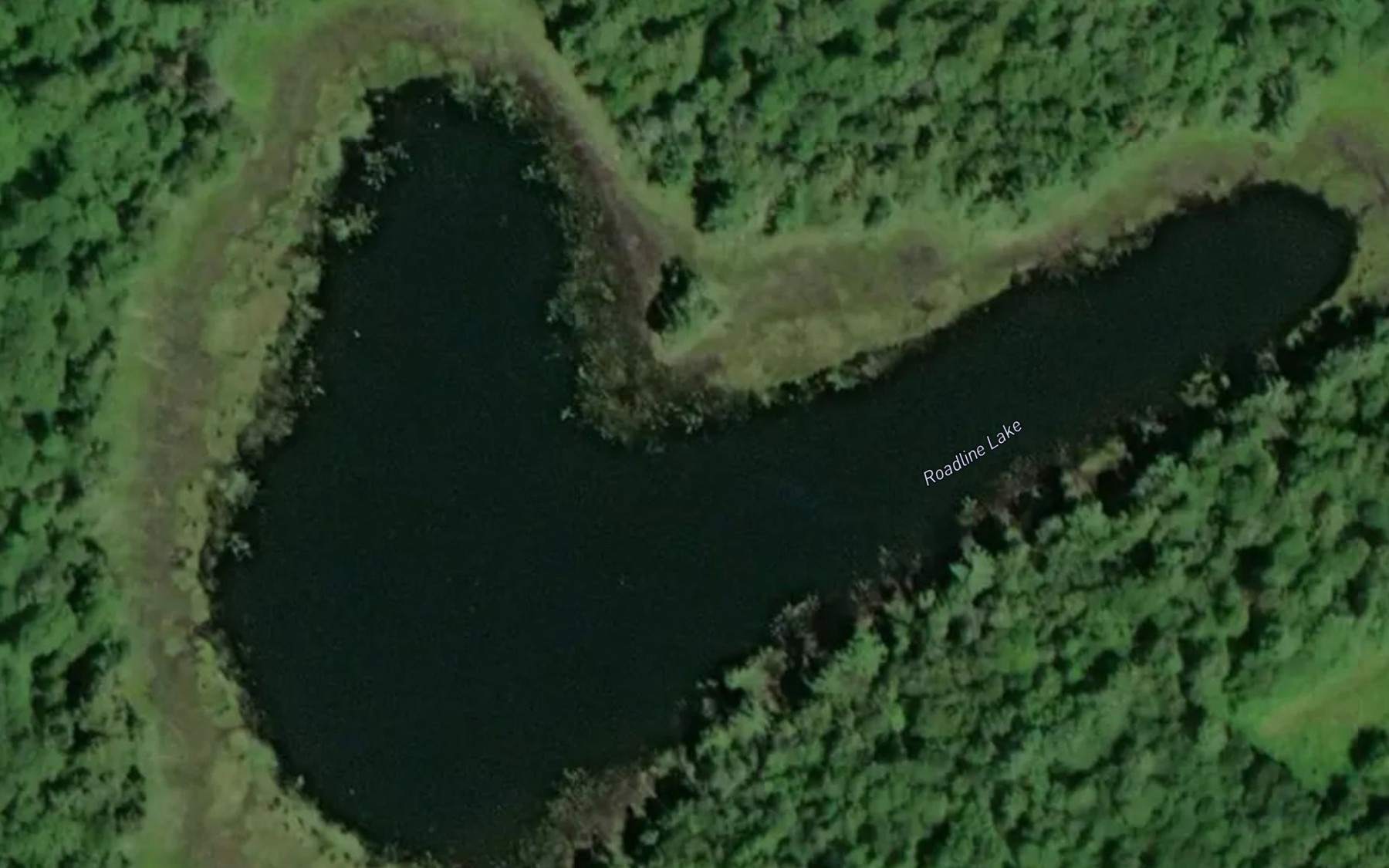 Satellite map of the Roadline Lake