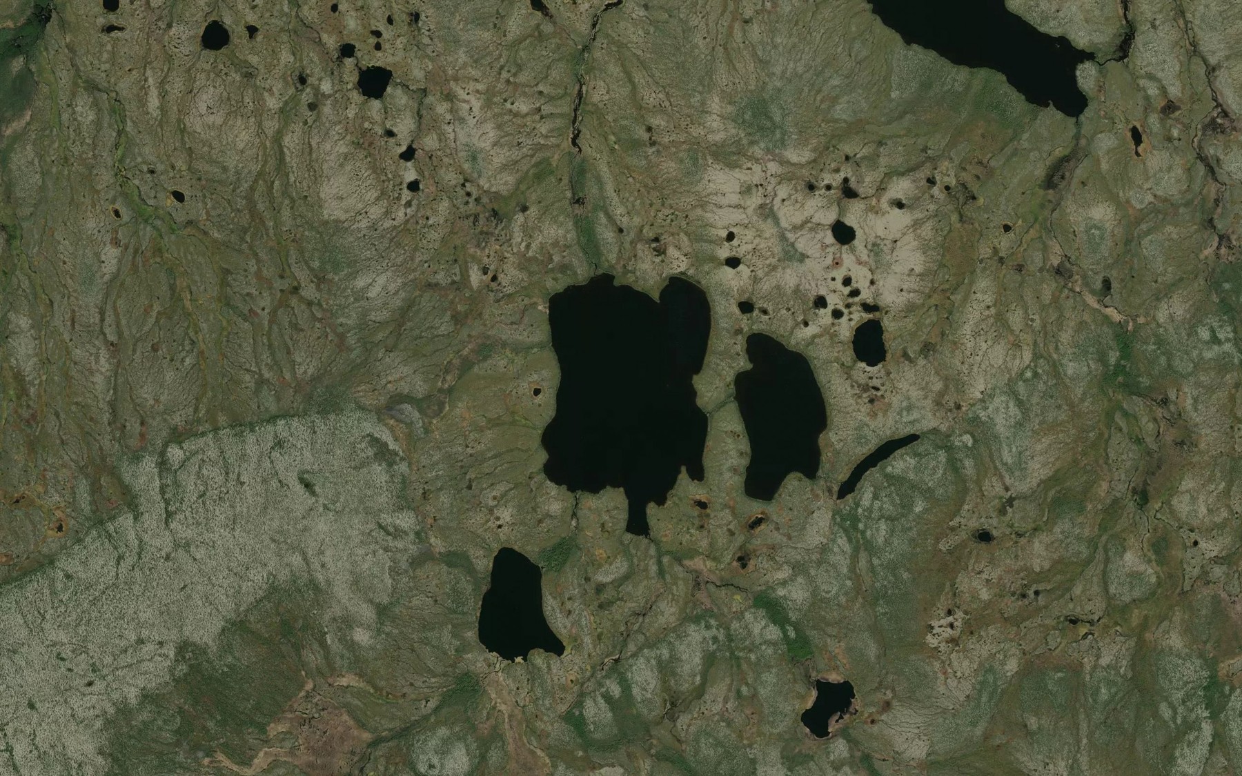 Satellite map of the Mandzuk Lake