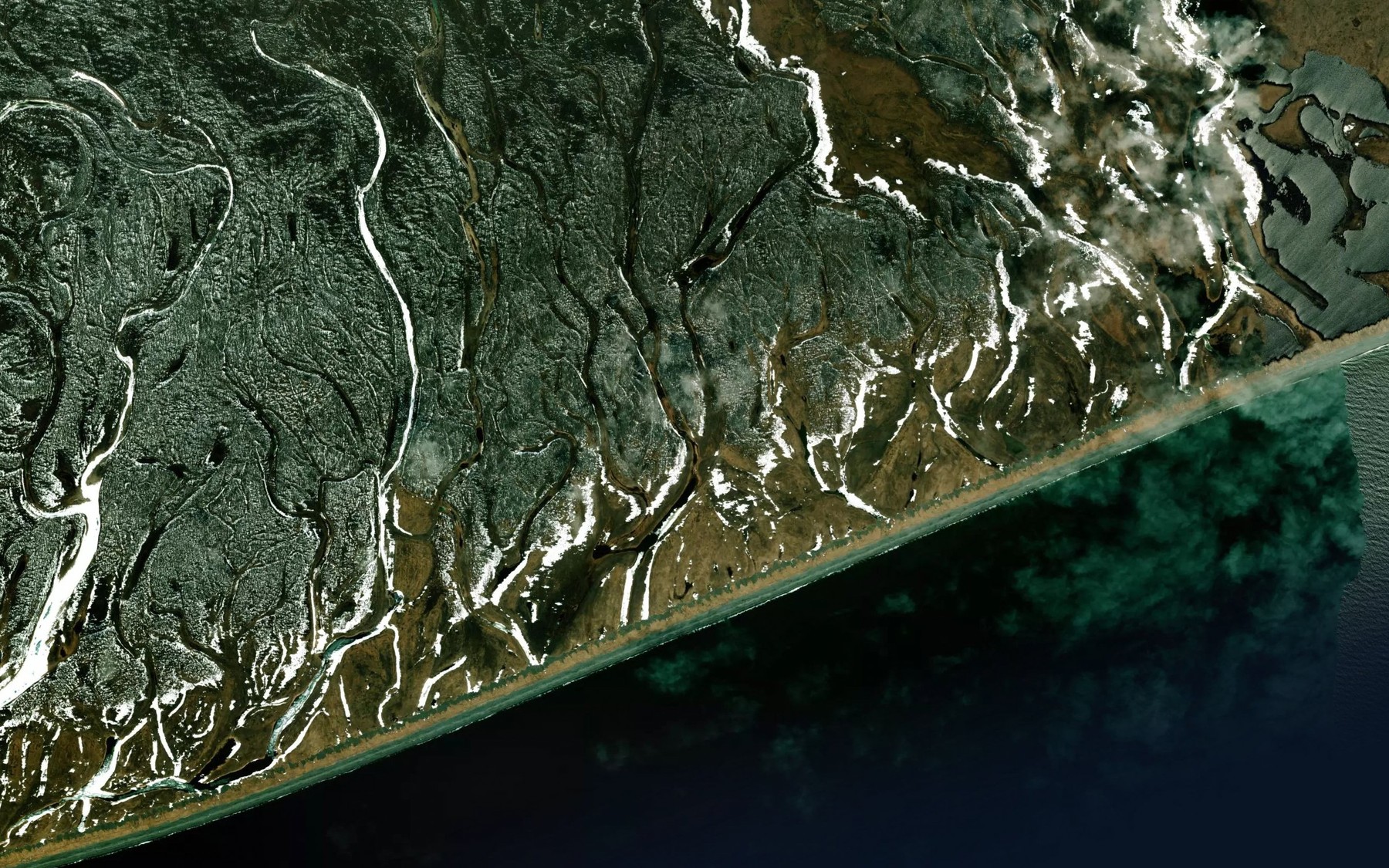 Satellite map of the Ottok