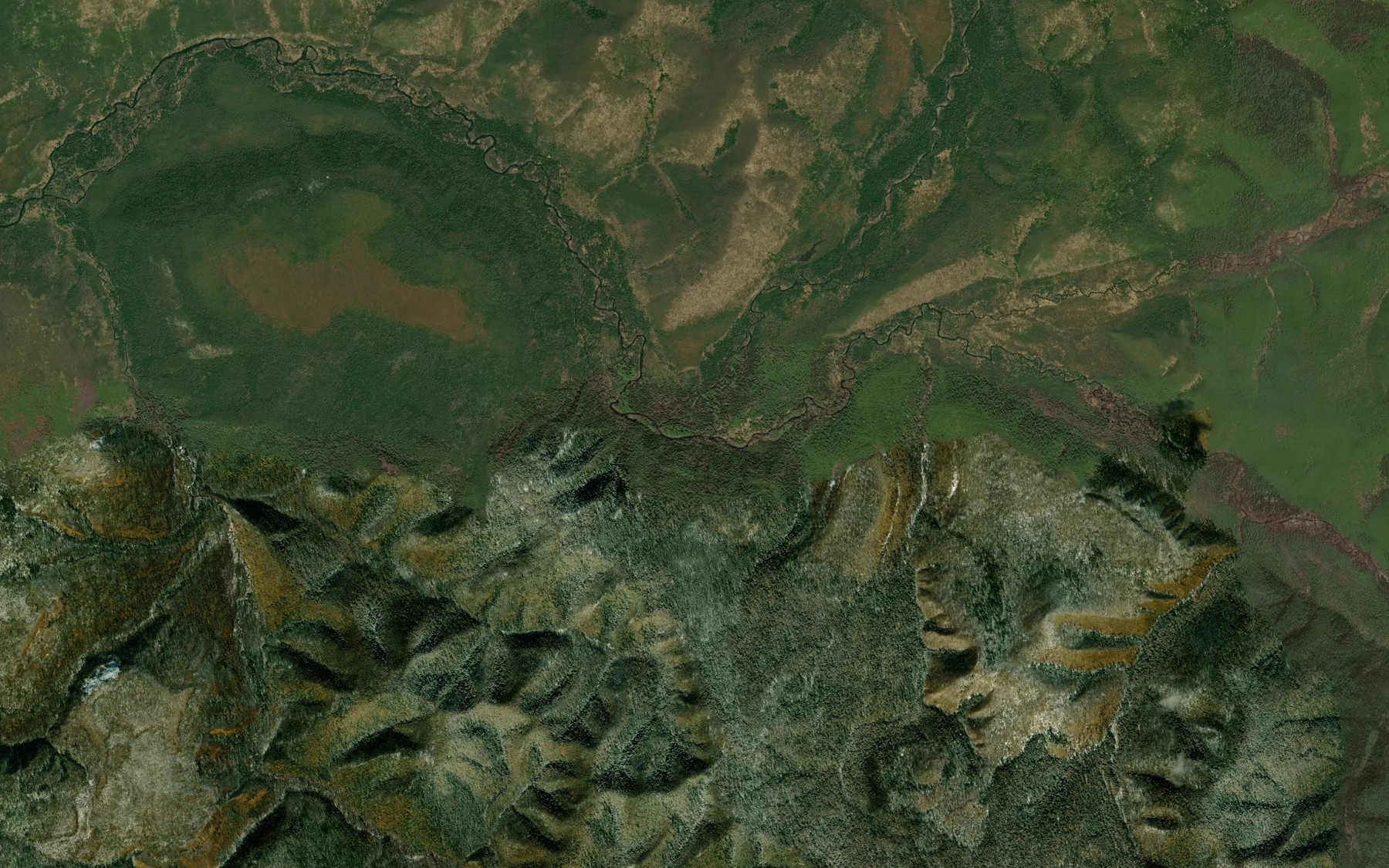 Satellite map of the Yako-Yani