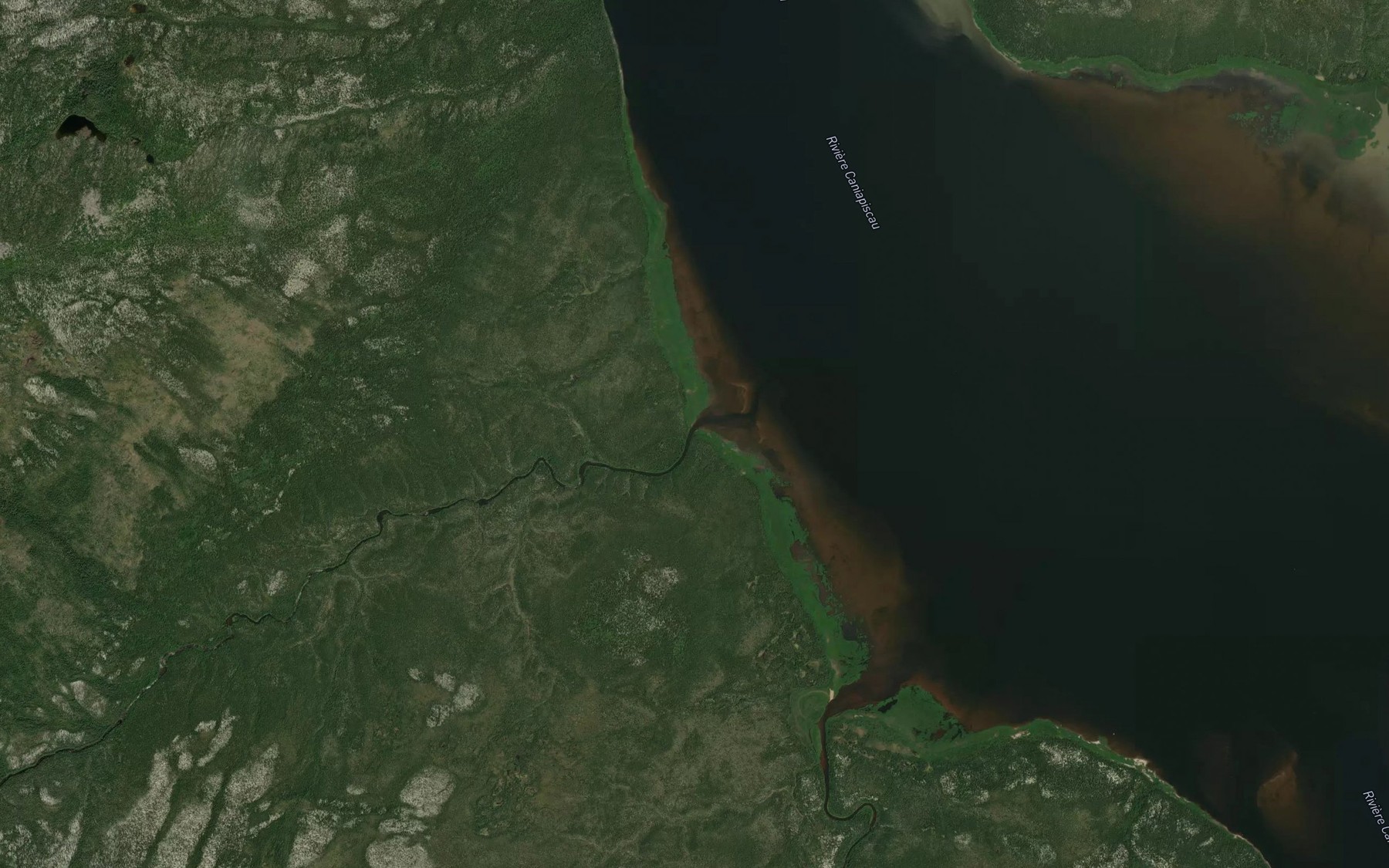 Satellite map of the Ruisseau Amikustikus