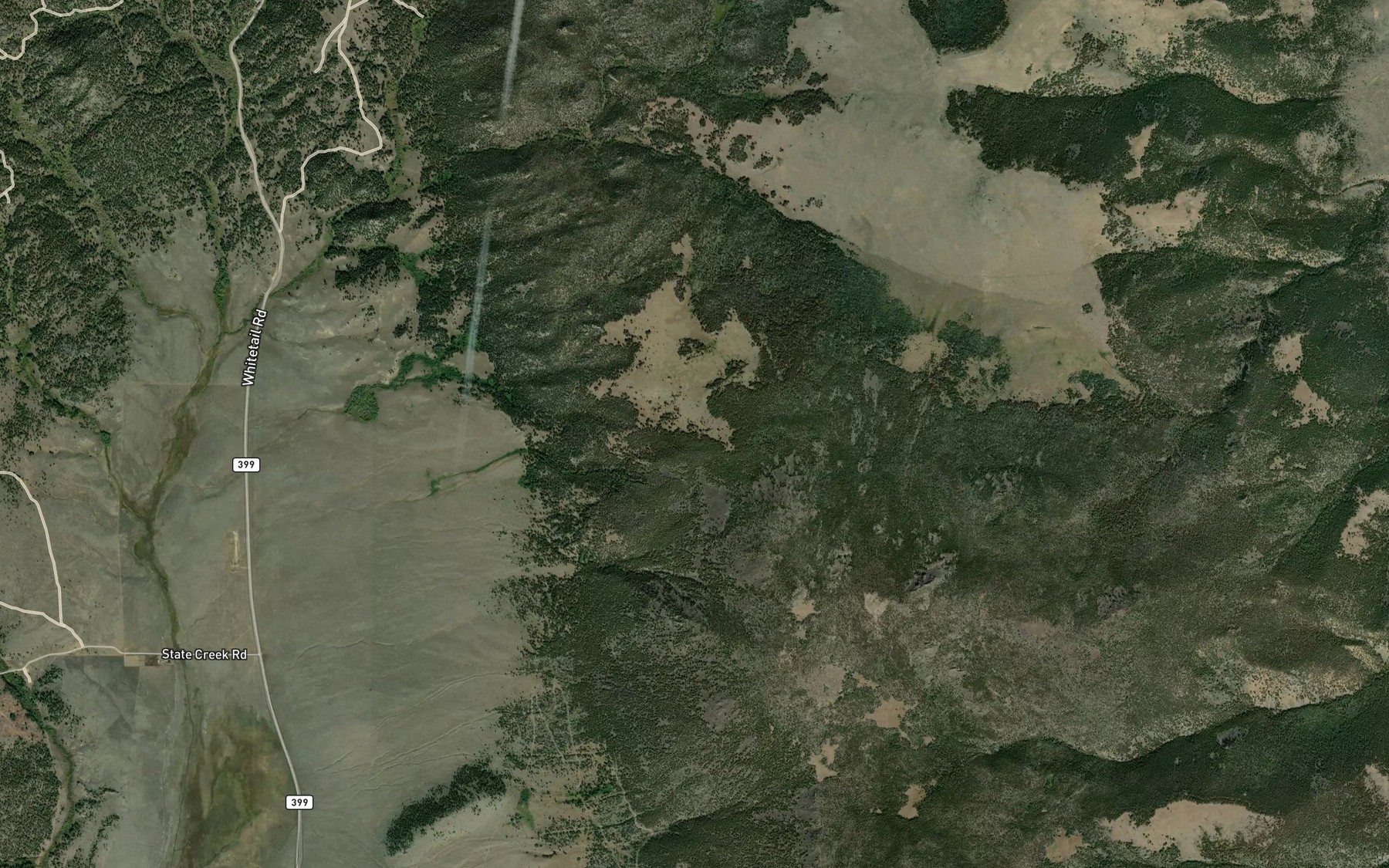 Satellite map of the Lookout Spring