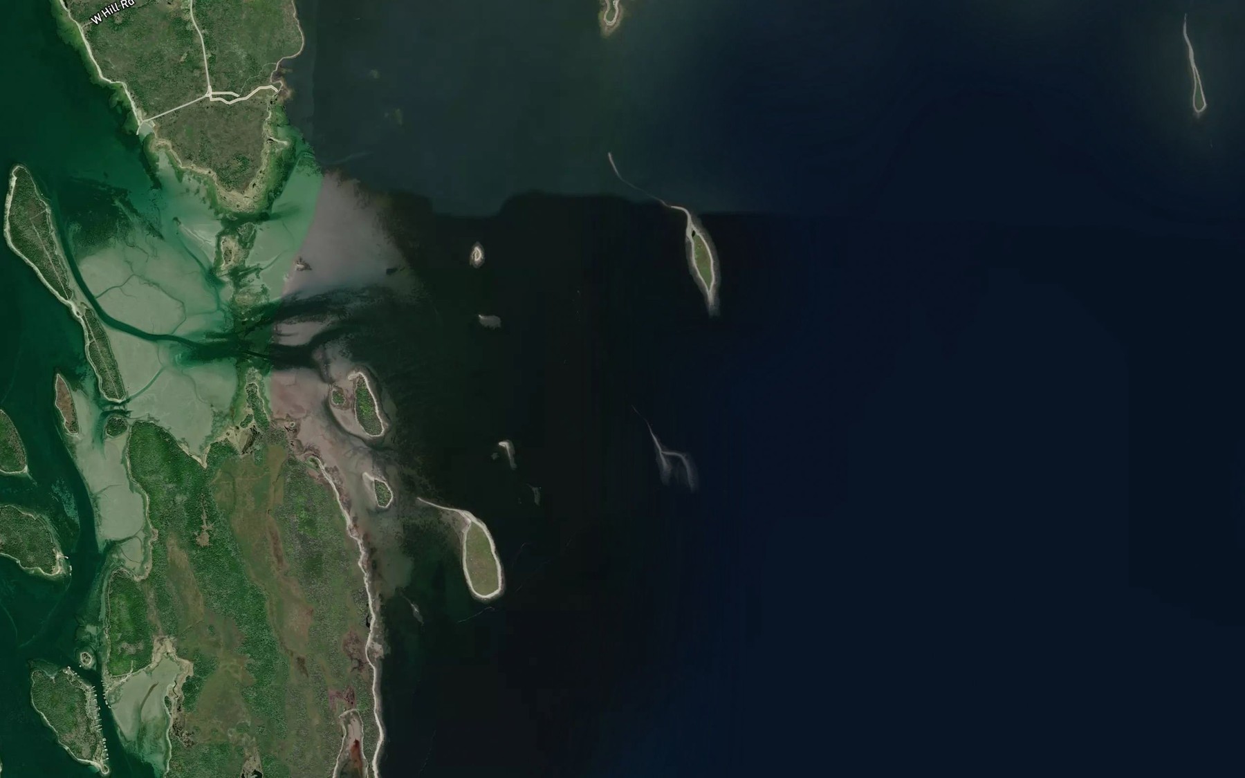Satellite map of the Snipe Reef