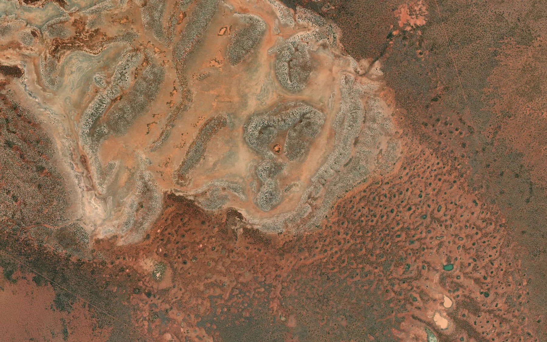 Satellite map of the Grassy Creek