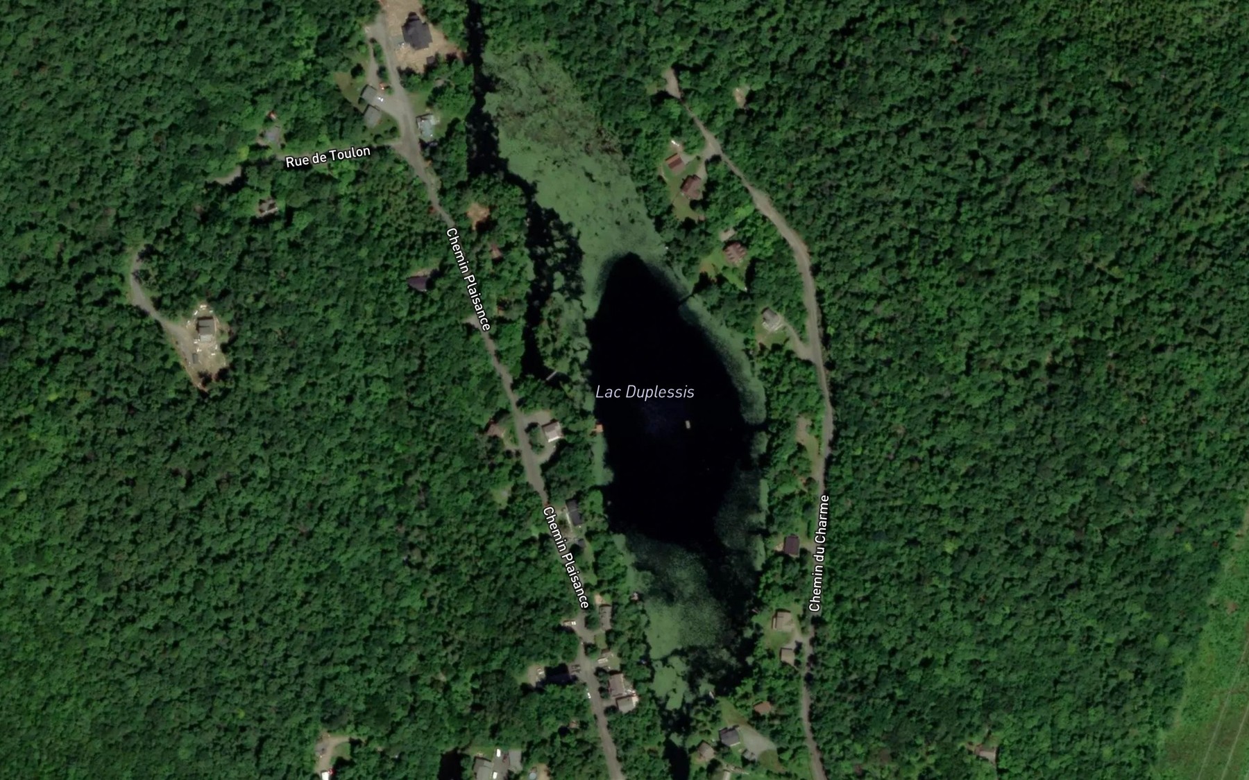 Satellite map of the Lac Duplessis