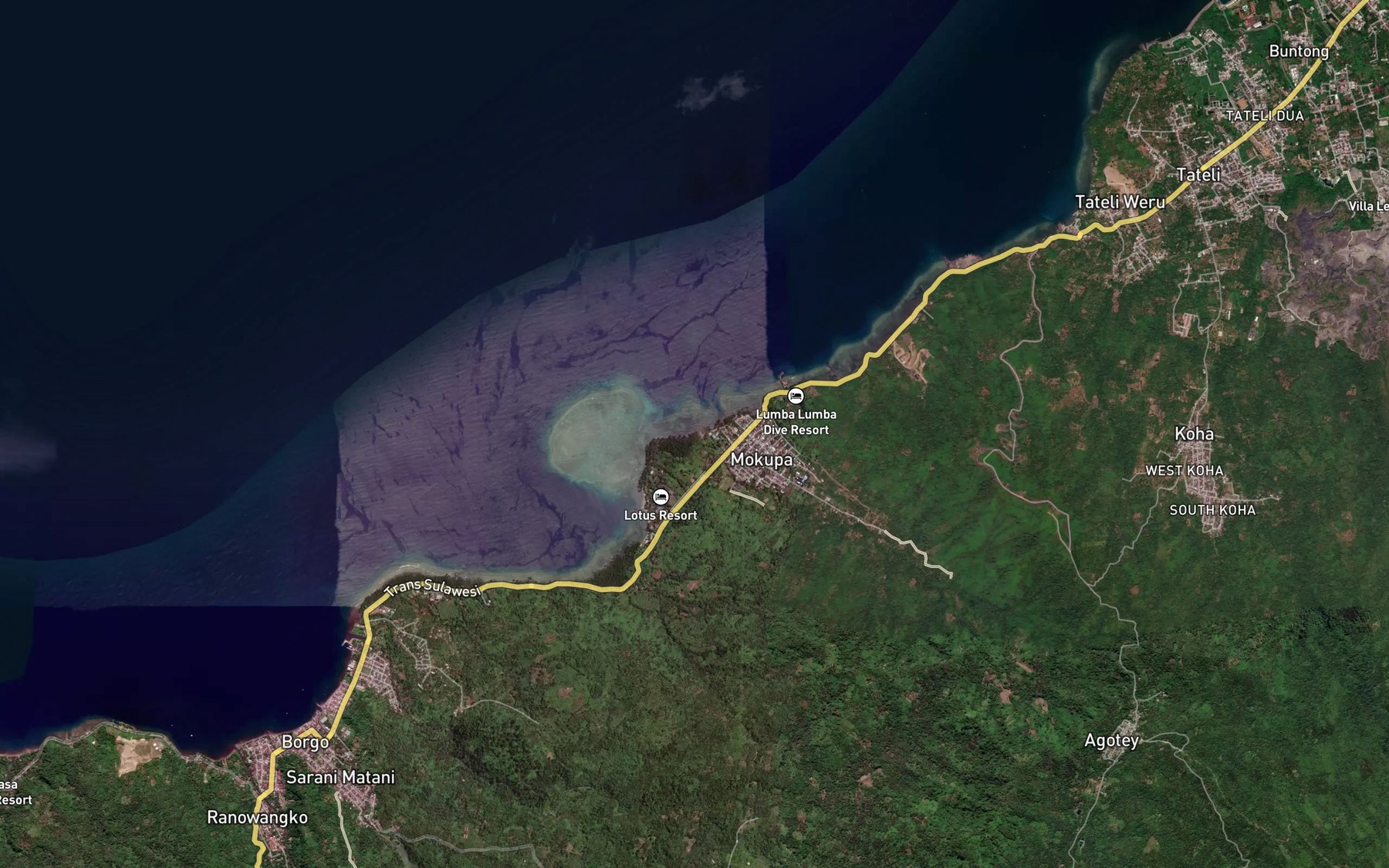 Satellite map of the Sosoan Maketa