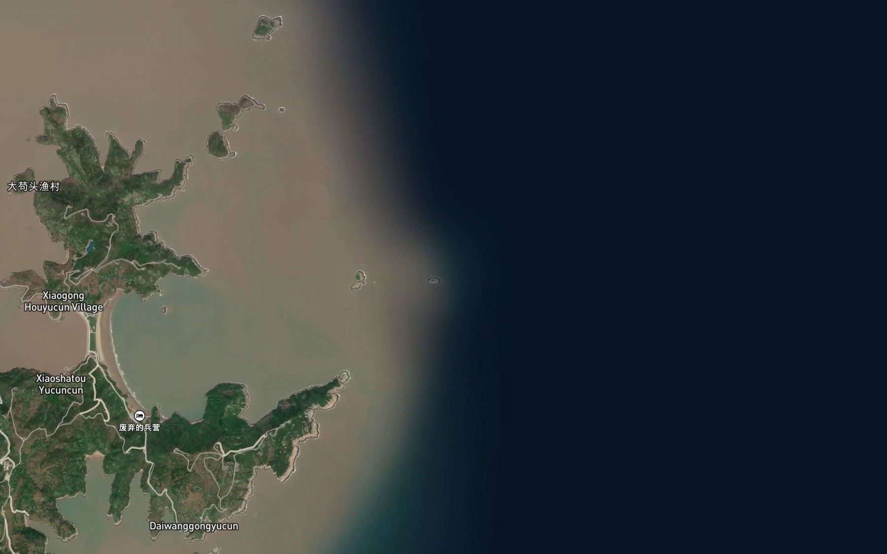 Satellite map of the Niao Jiao