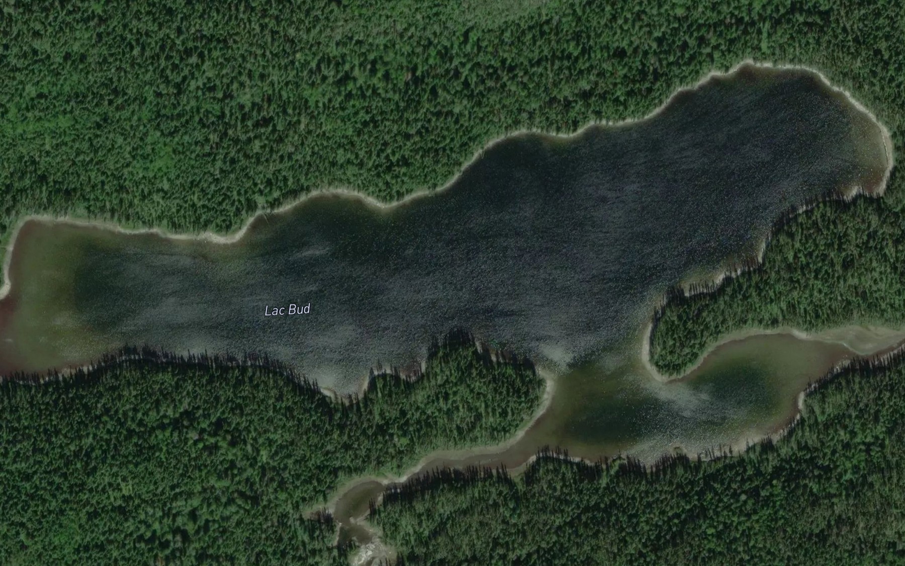 Satellite map of the Lac Bud