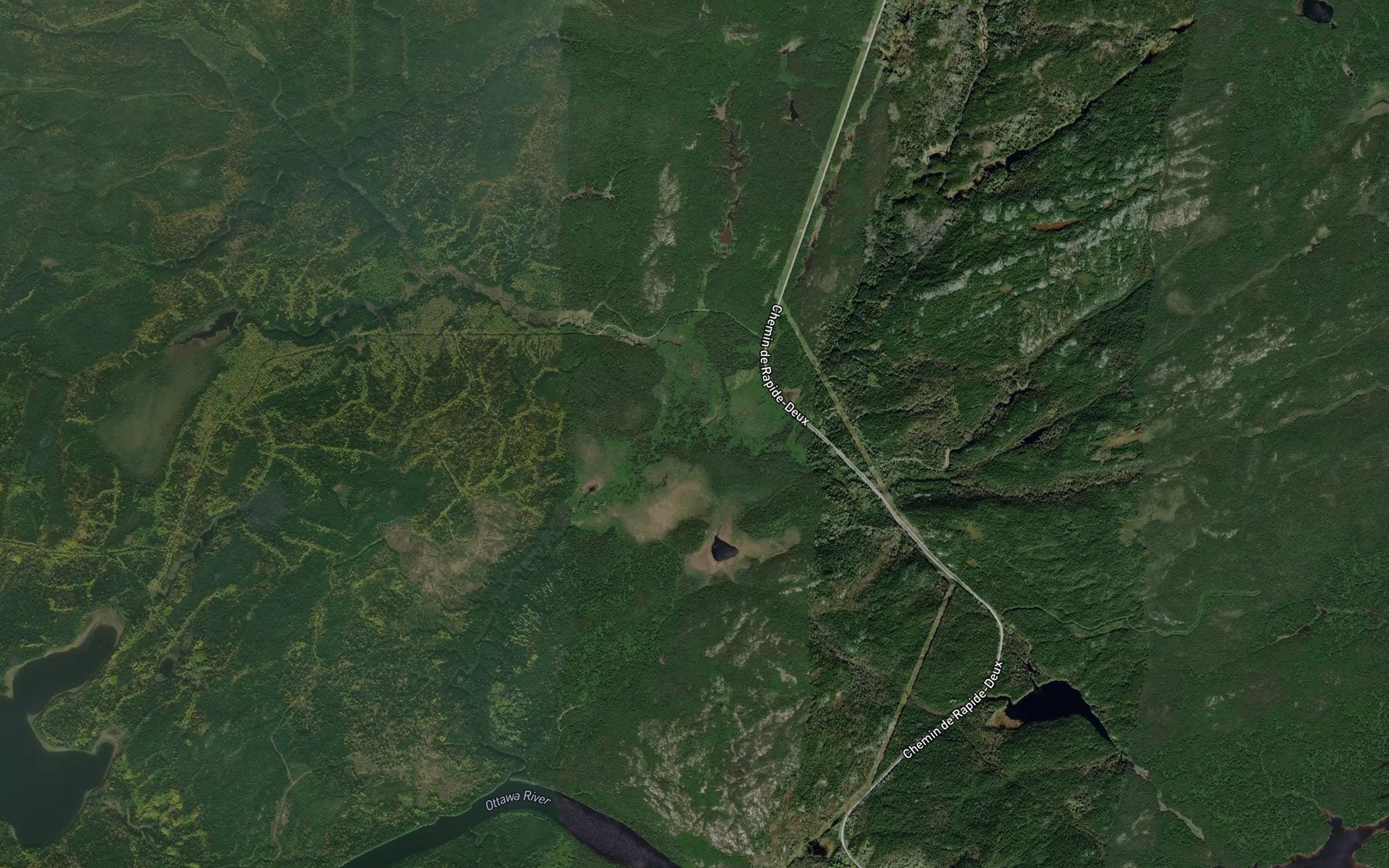 Satellite map of the Ruisseau Noir