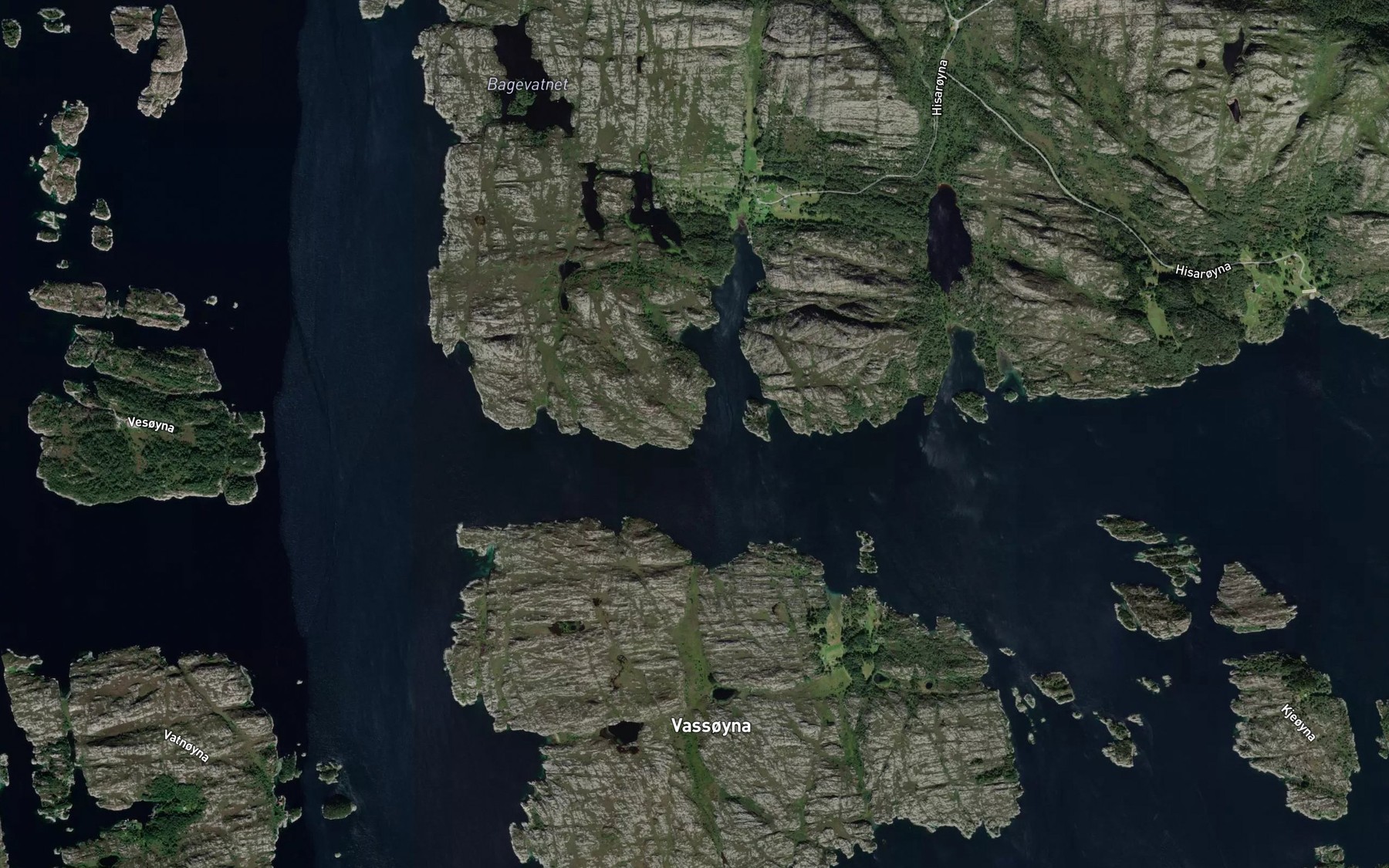 Satellite map of the Maekjevika
