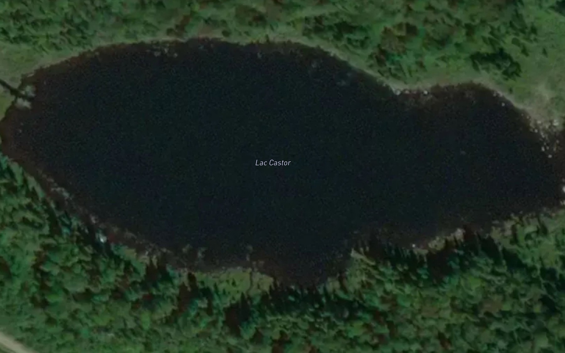 Satellite map of the Lac Castor
