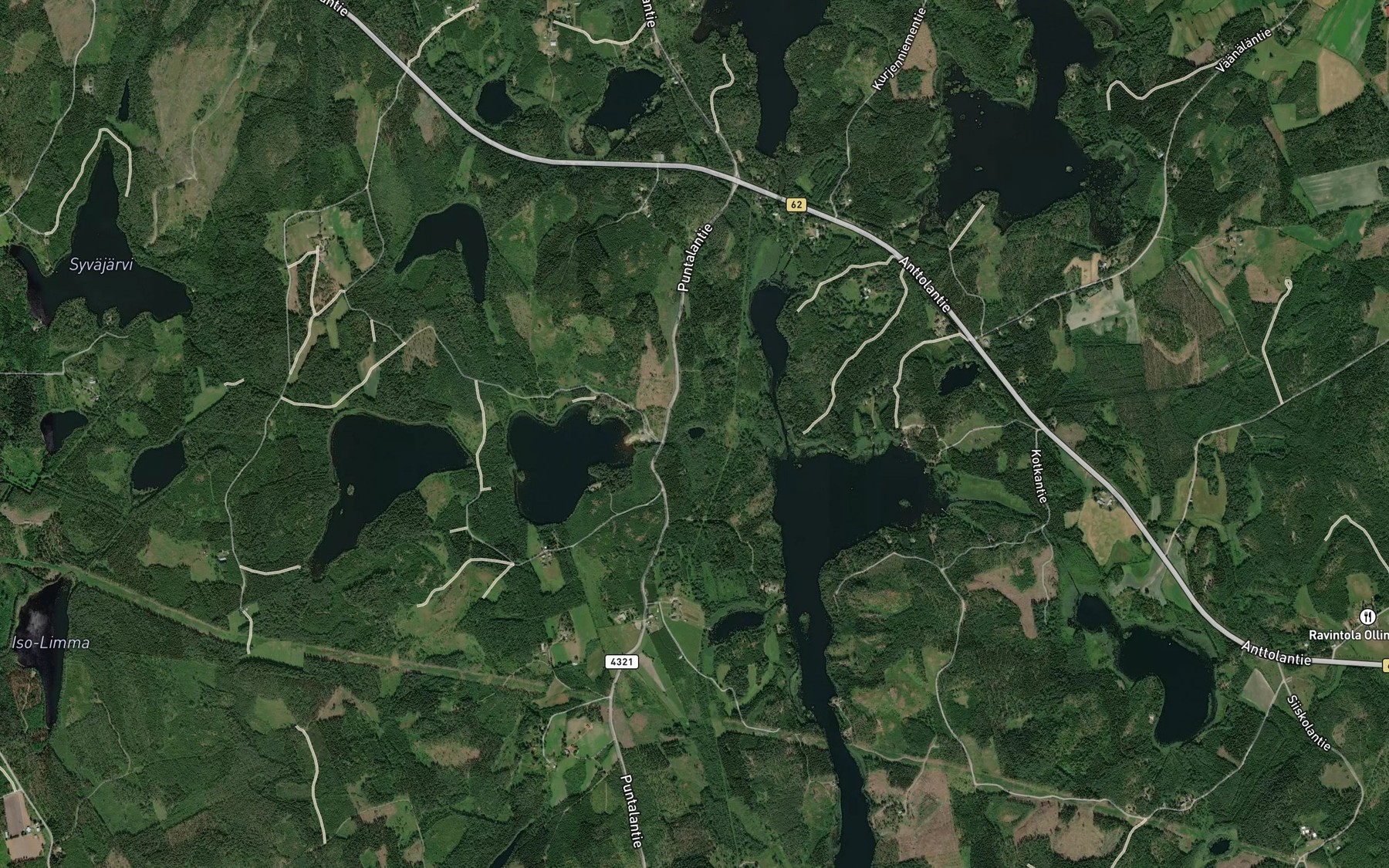 Satellite map of the Heinuulampi