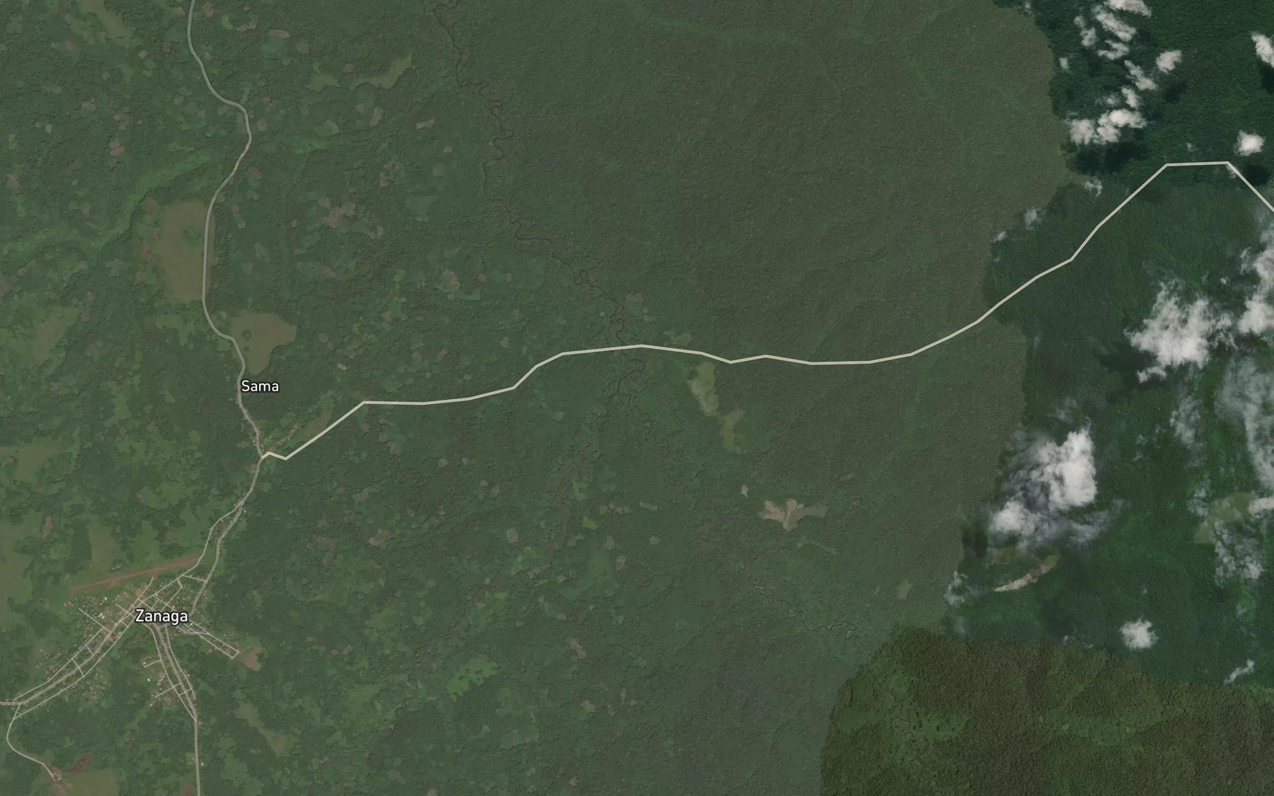 Satellite map of the Djoueli