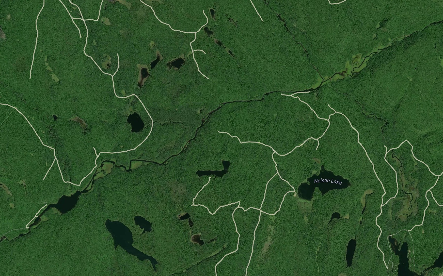 Satellite map of the Greenish Creek