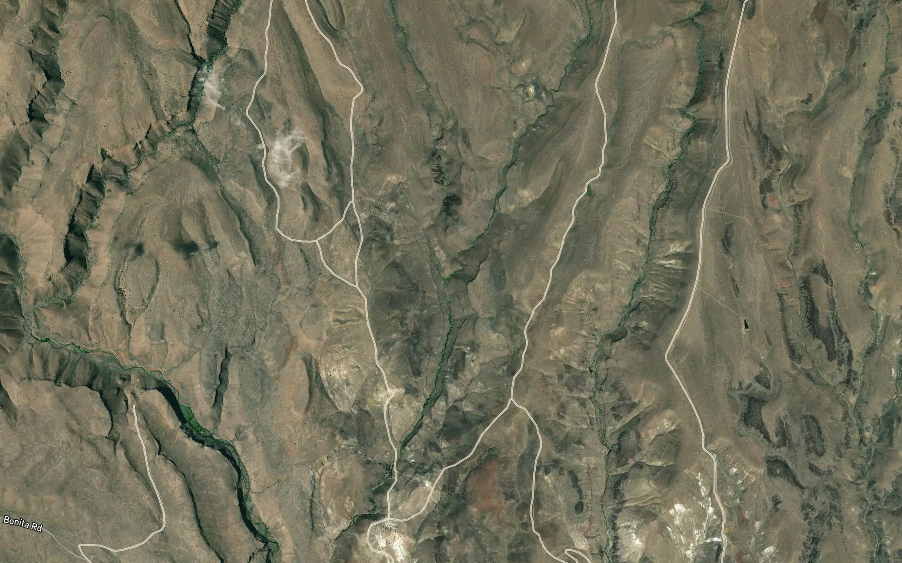 Satellite map of the Birch Creek