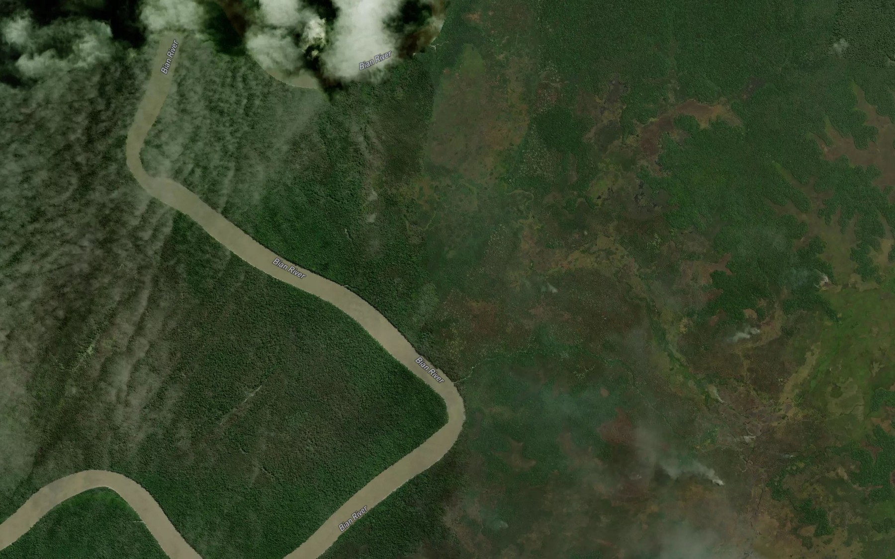 Satellite map of the Sungai Maibahuibab