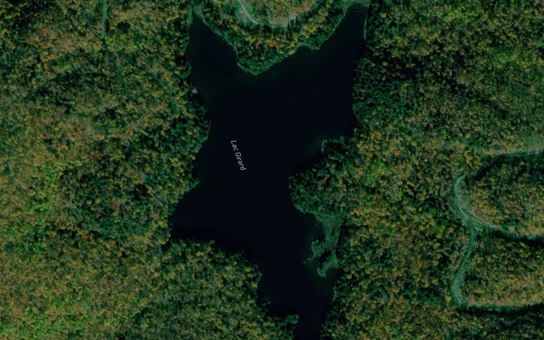 Satellite map of the Lac Girard