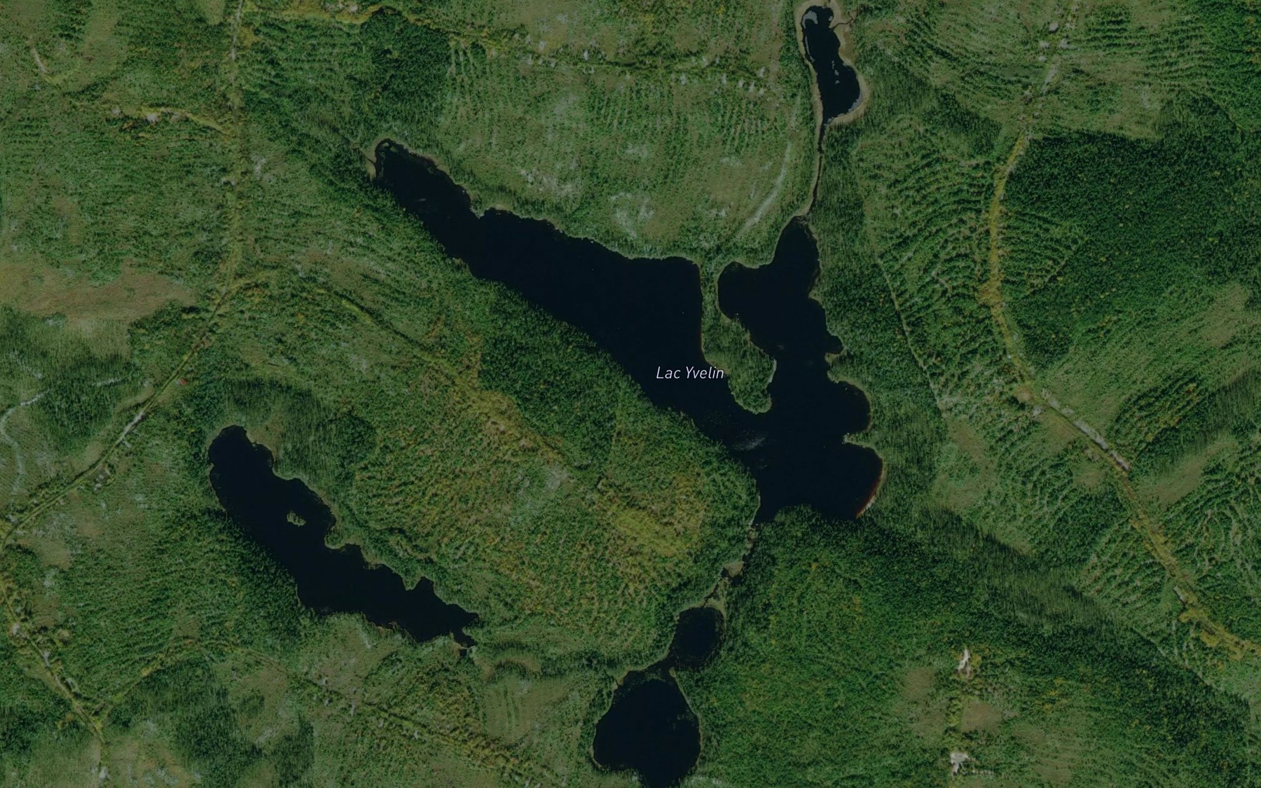 Satellite map of the Lac Yvelin