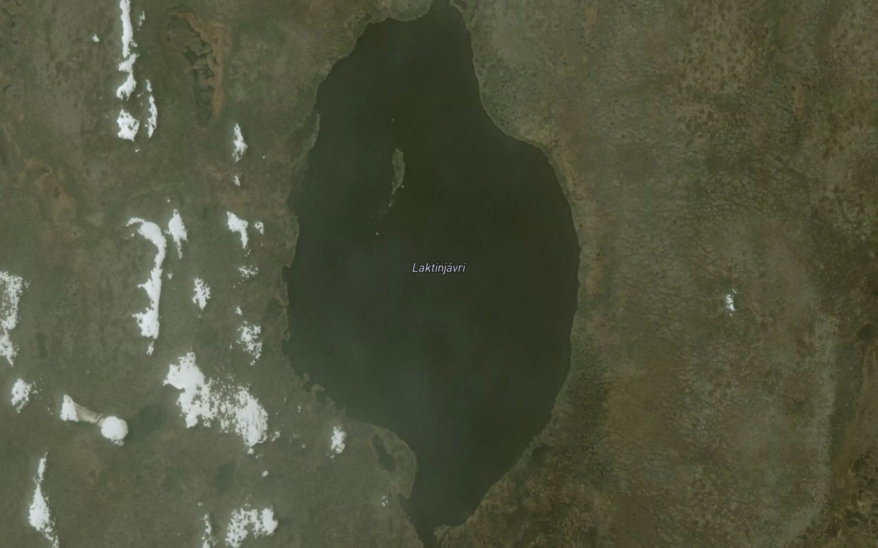 Satellite map of the Laktinjavri