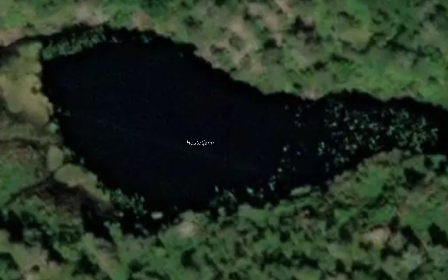 Satellite map of the Hestetjonn