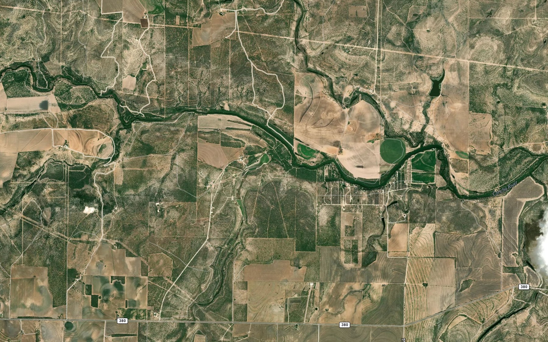Satellite map of the Chandler Lake
