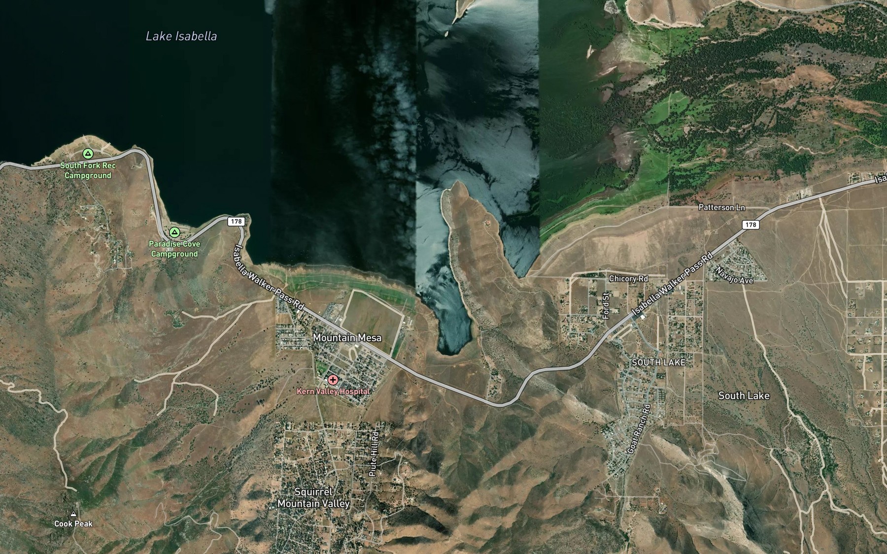 Satellite map of the Joughin Cove