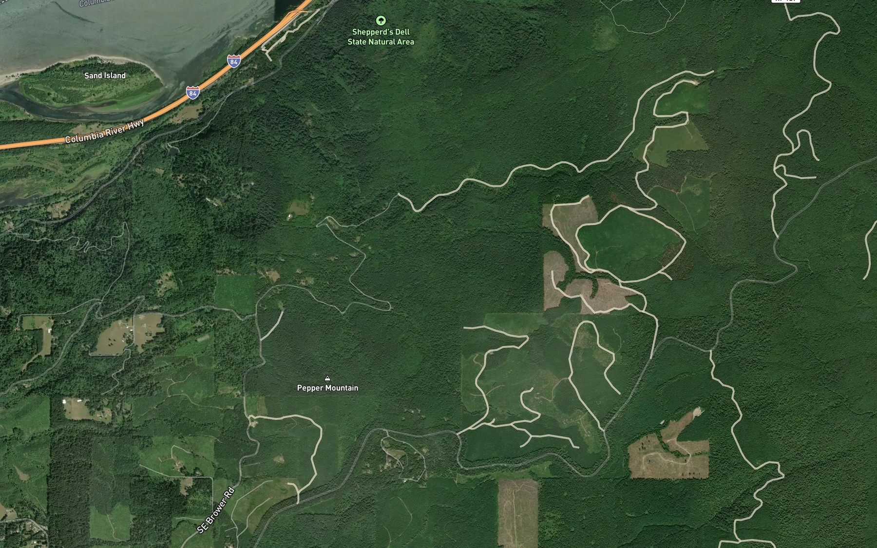 Satellite map of the Schoolhouse Spring