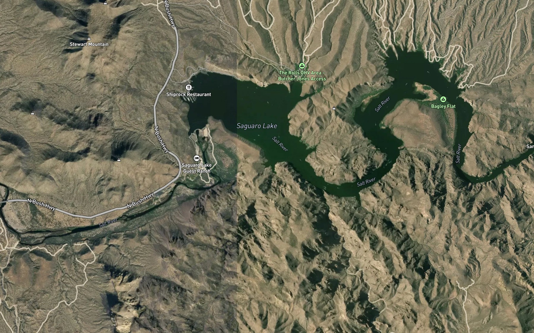 Satellite map of the Spot 6